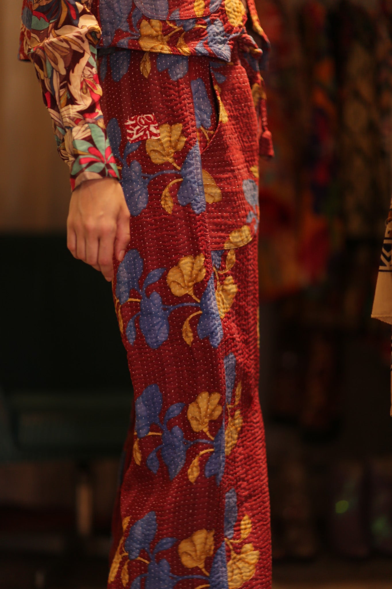 LENA KANTHA TROUSERS BERRIED - BANGKOK TAILOR CLOTHING STORE - HANDMADE CLOTHING