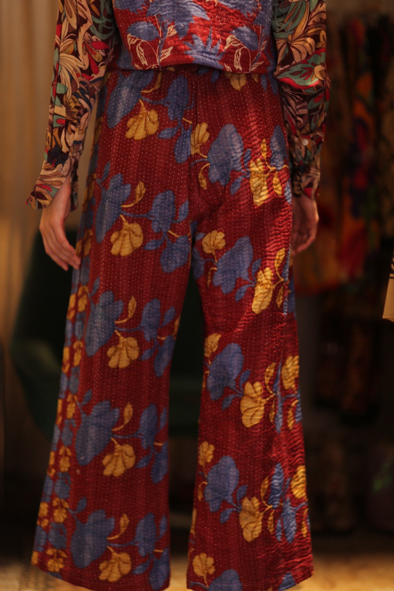 LENA KANTHA TROUSERS BERRIED - BANGKOK TAILOR CLOTHING STORE - HANDMADE CLOTHING