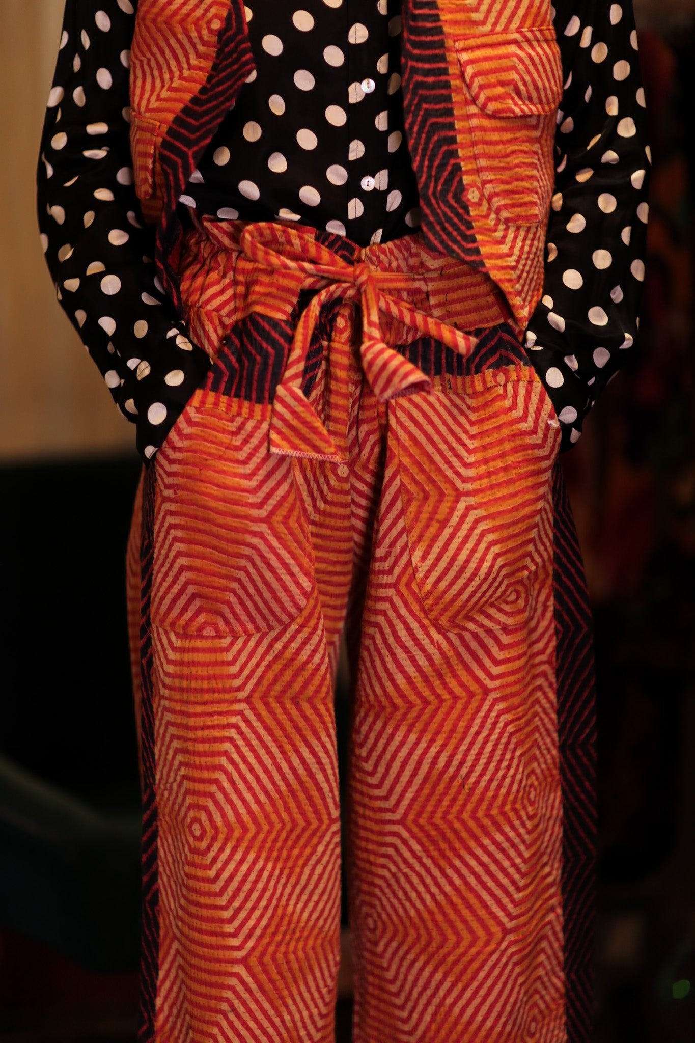 LENA KANTHA TROUSERS CARROT - BANGKOK TAILOR CLOTHING STORE - HANDMADE CLOTHING