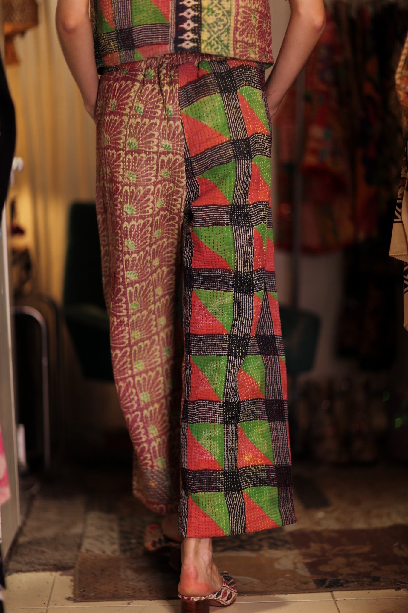 LENA KANTHA TROUSERS PRIMARY COLORS - BANGKOK TAILOR CLOTHING STORE - HANDMADE CLOTHING