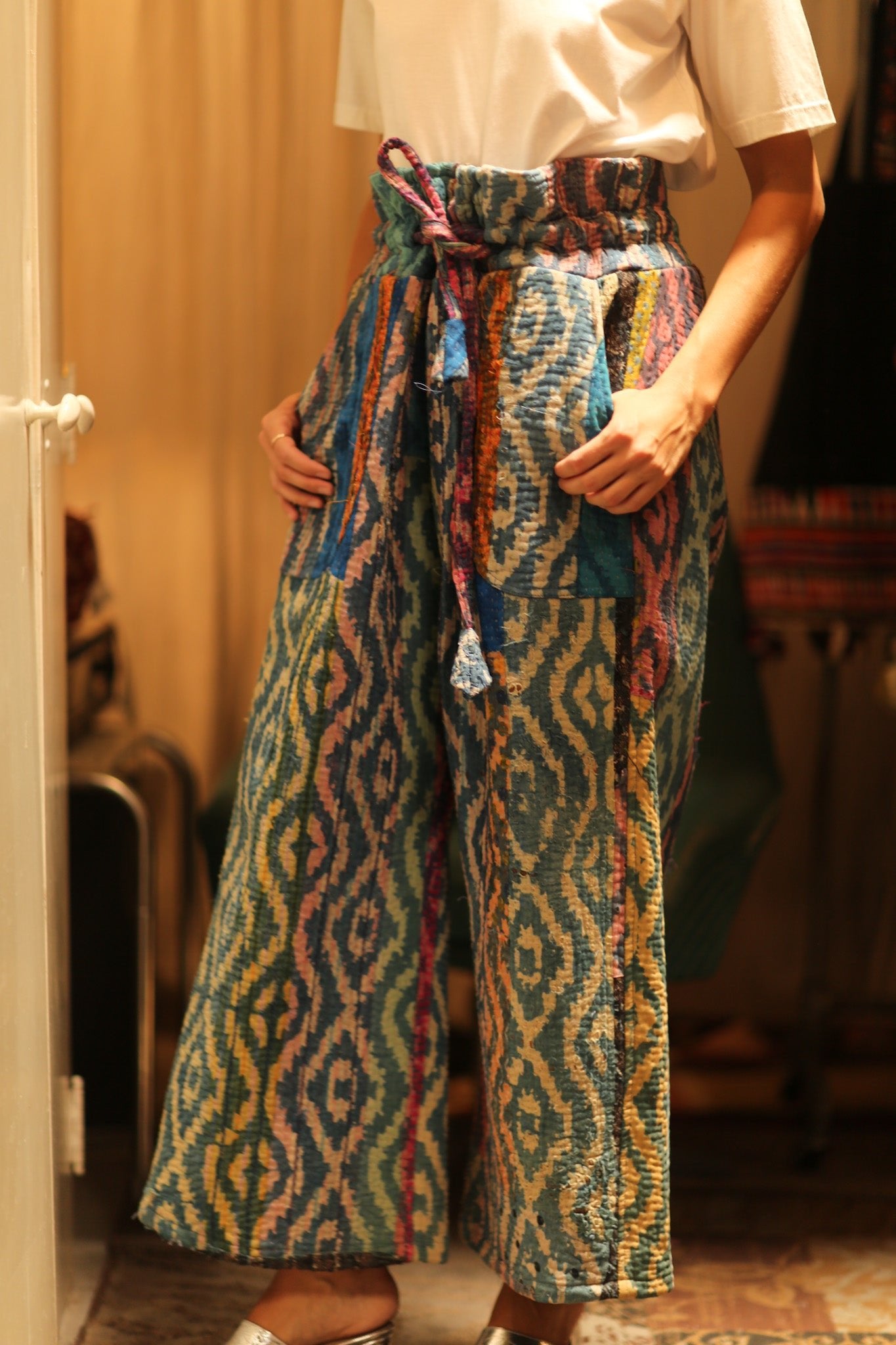 LENA KANTHA TROUSERS RAINBOW - BANGKOK TAILOR CLOTHING STORE - HANDMADE CLOTHING