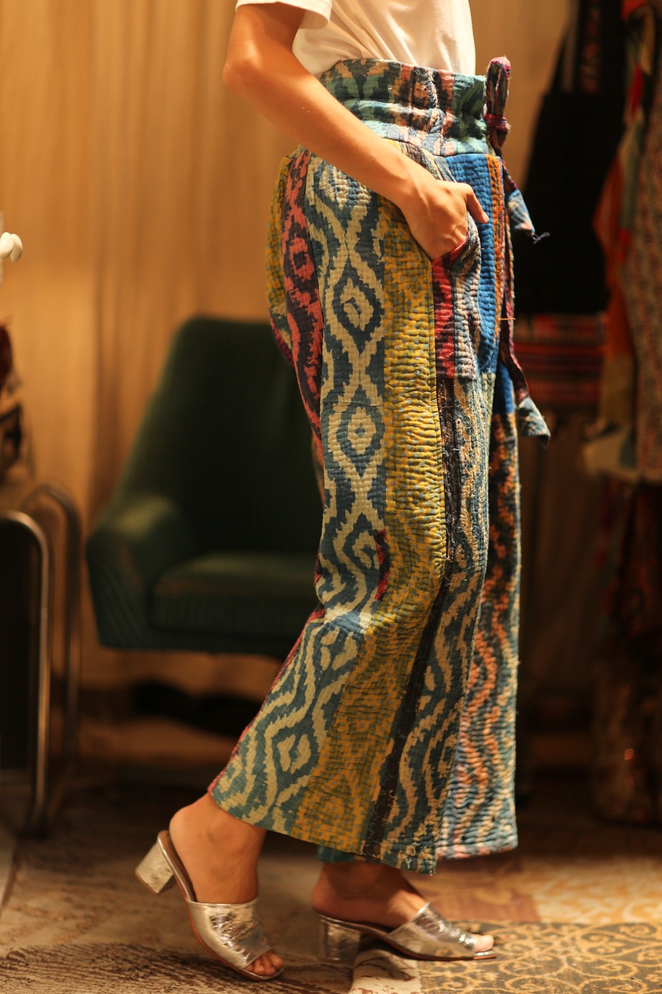 LENA KANTHA TROUSERS RAINBOW - BANGKOK TAILOR CLOTHING STORE - HANDMADE CLOTHING