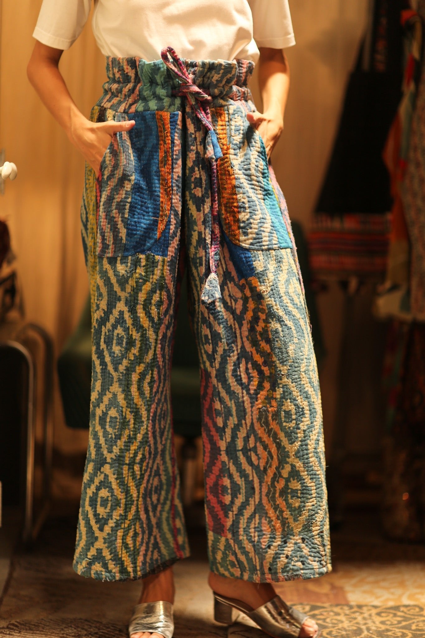 LENA KANTHA TROUSERS RAINBOW - BANGKOK TAILOR CLOTHING STORE - HANDMADE CLOTHING