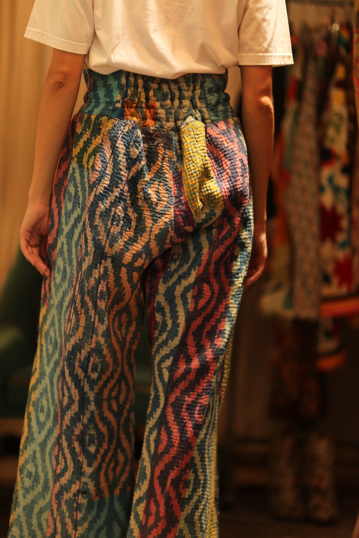 LENA KANTHA TROUSERS RAINBOW - BANGKOK TAILOR CLOTHING STORE - HANDMADE CLOTHING