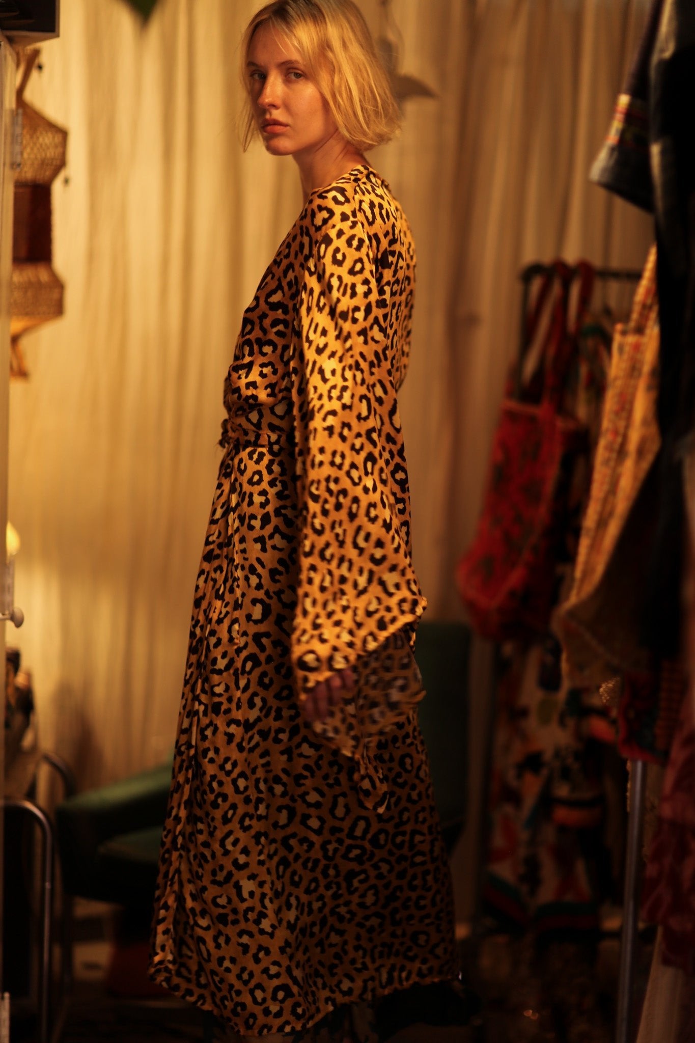 LEO PRINT XL WING KIMONO PINA - BANGKOK TAILOR CLOTHING STORE - HANDMADE CLOTHING