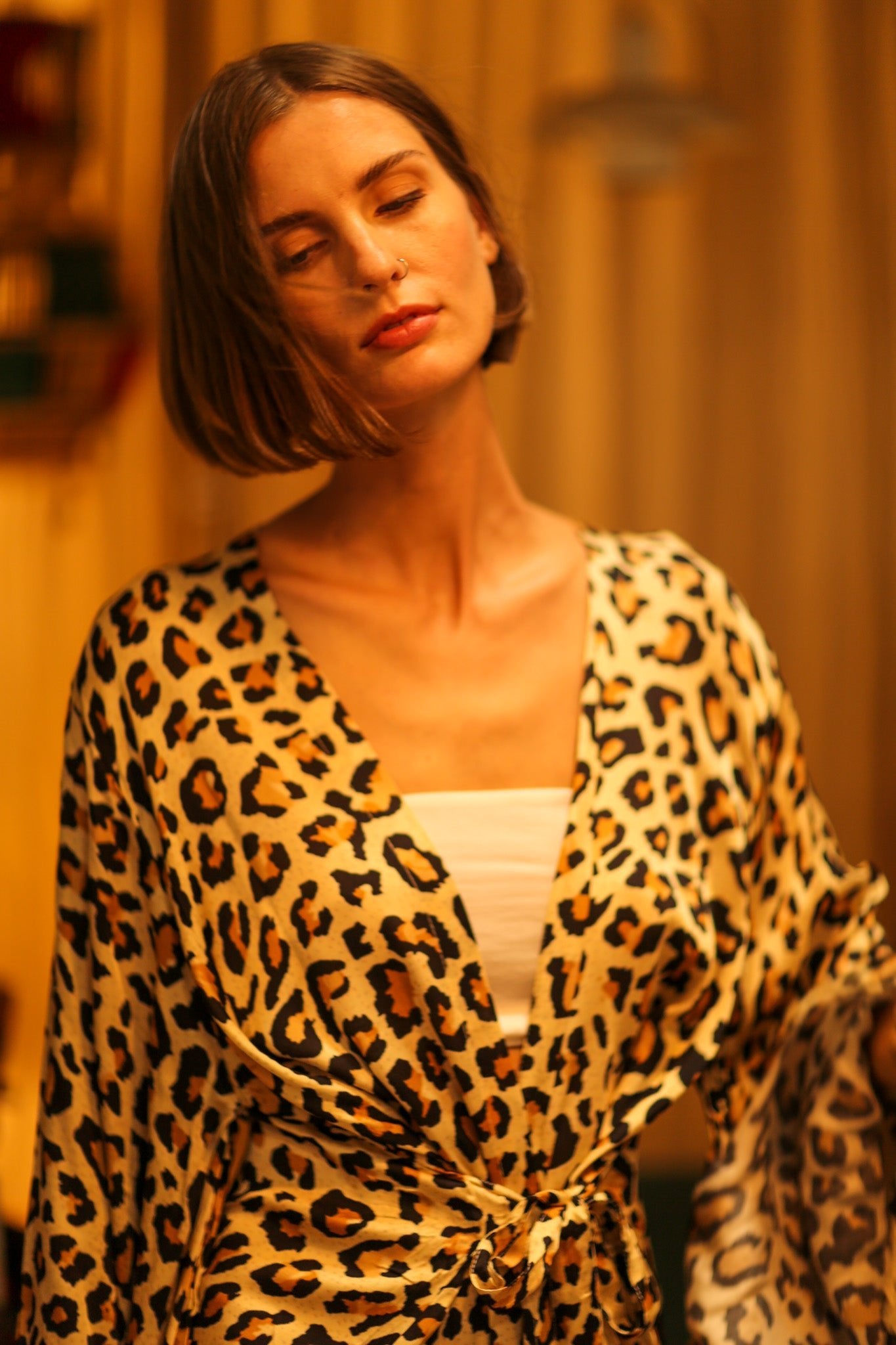LEO PRINT XXL KIMONO PINA - BANGKOK TAILOR CLOTHING STORE - HANDMADE CLOTHING