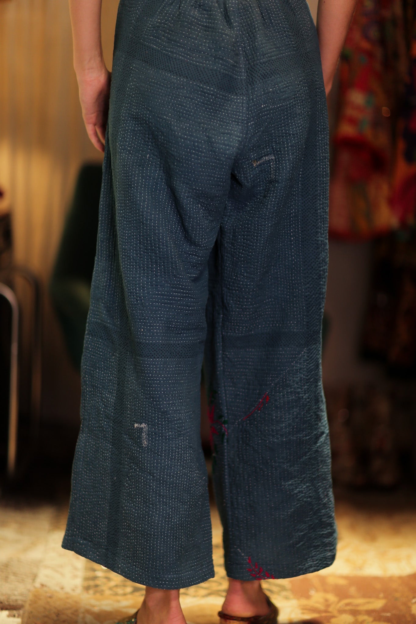 LI FISHERMAN TROUSERS SOFT DENIM - BANGKOK TAILOR CLOTHING STORE - HANDMADE CLOTHING