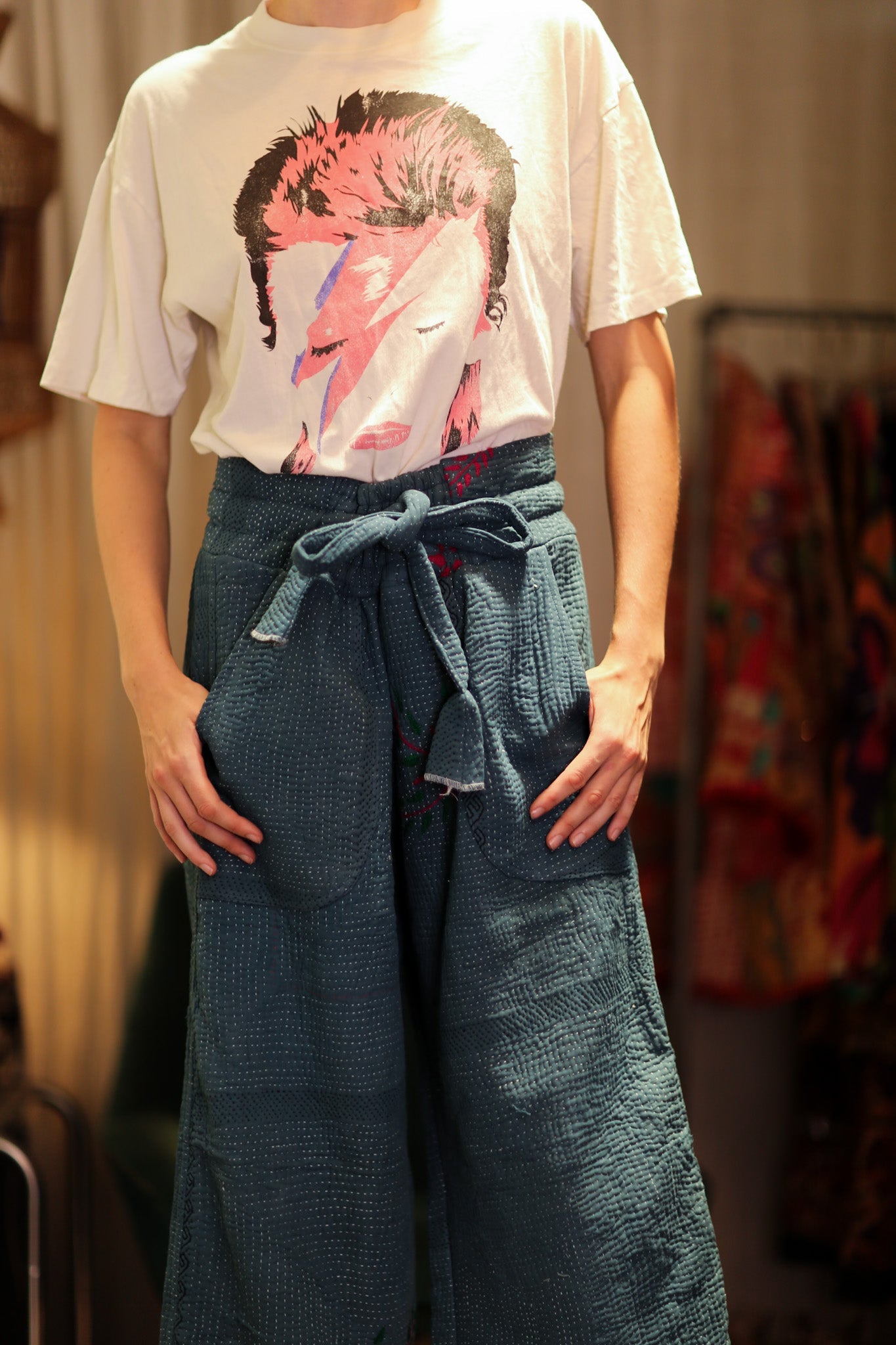 LI FISHERMAN TROUSERS SOFT DENIM - BANGKOK TAILOR CLOTHING STORE - HANDMADE CLOTHING
