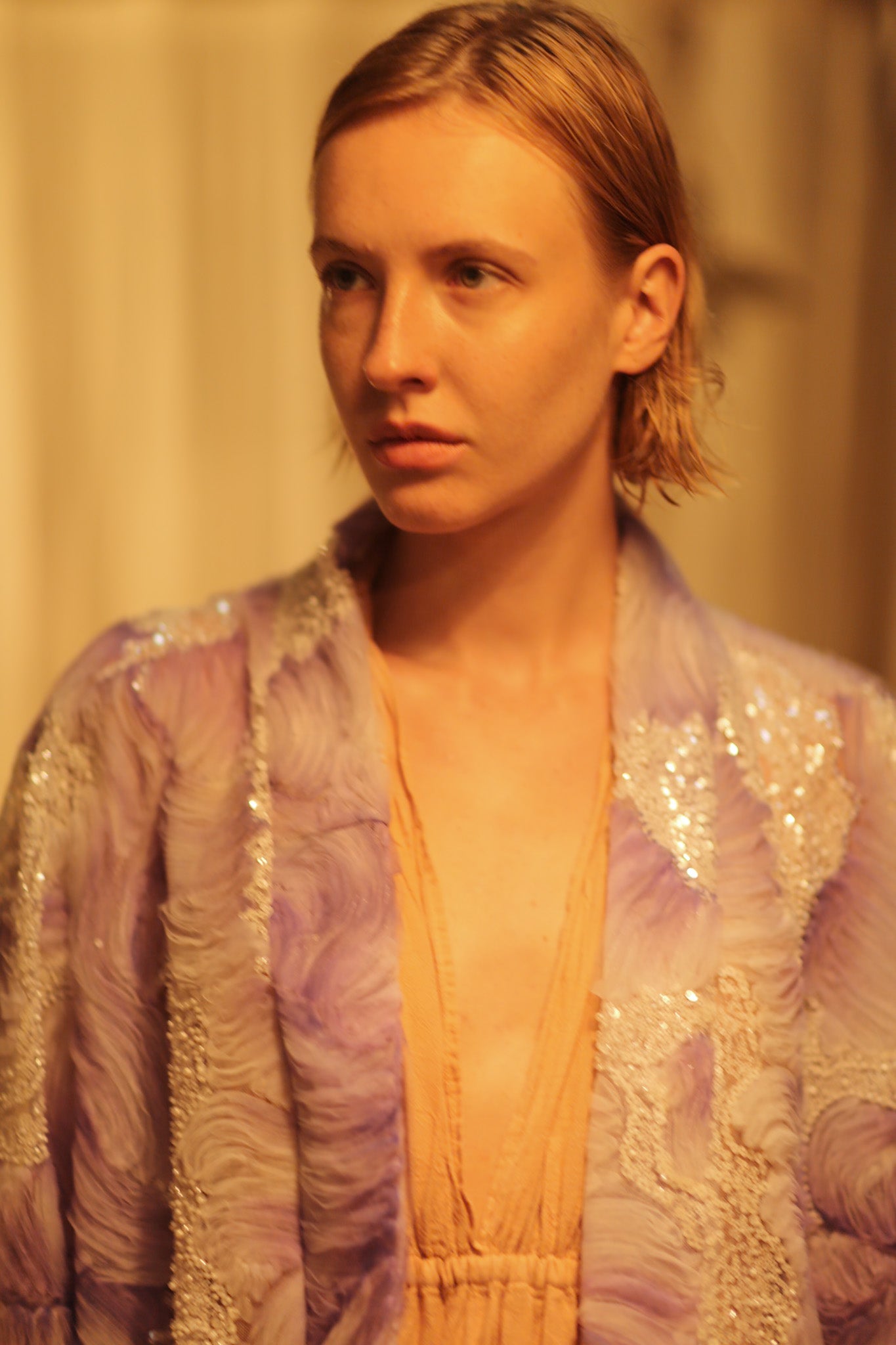 LILAL EMBROIDERED SEQUIN KIMONO OMANI - BANGKOK TAILOR CLOTHING STORE - HANDMADE CLOTHING