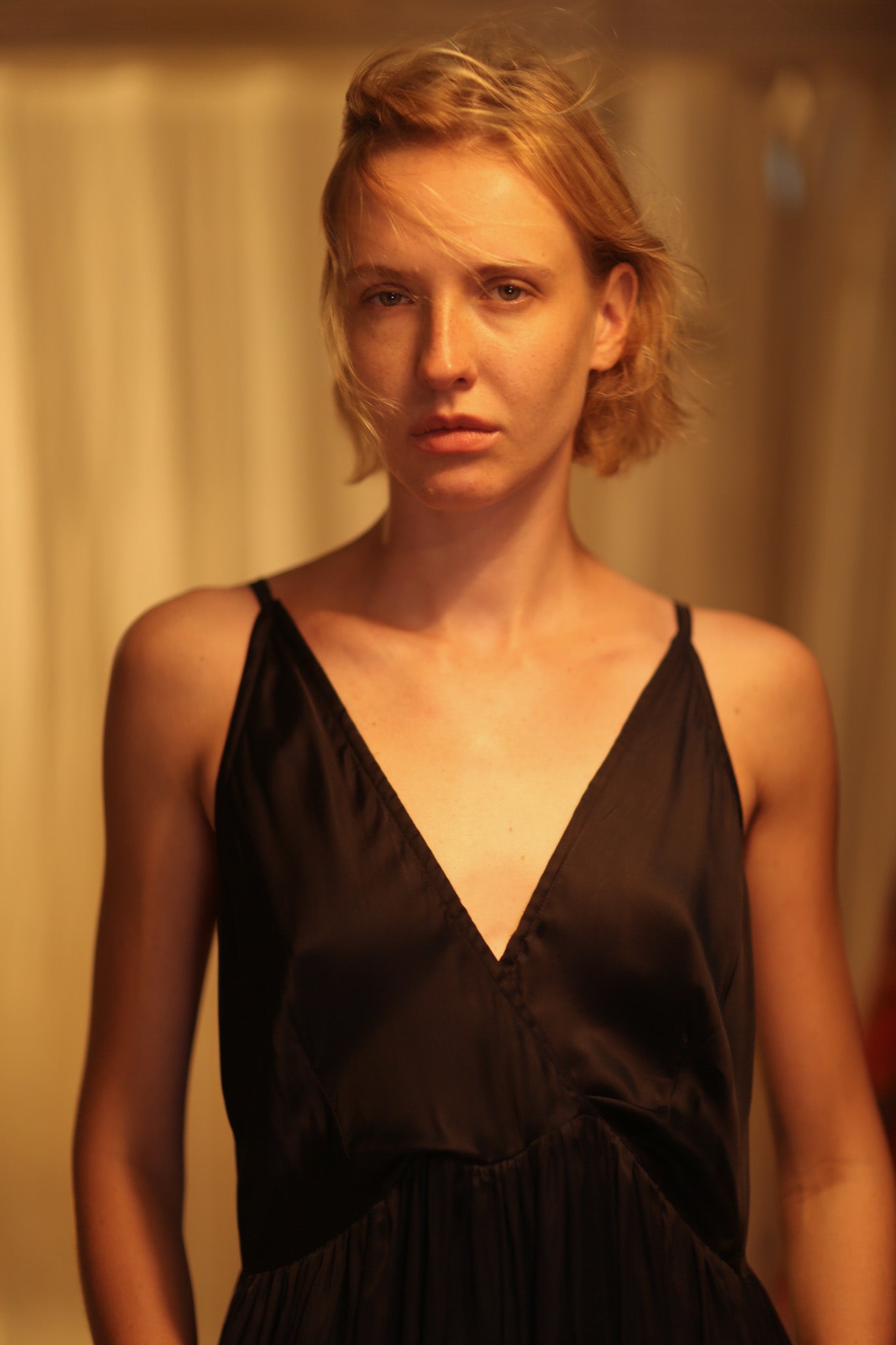 LILY SILK DRESS PITCH BLACK - BANGKOK TAILOR CLOTHING STORE - HANDMADE CLOTHING