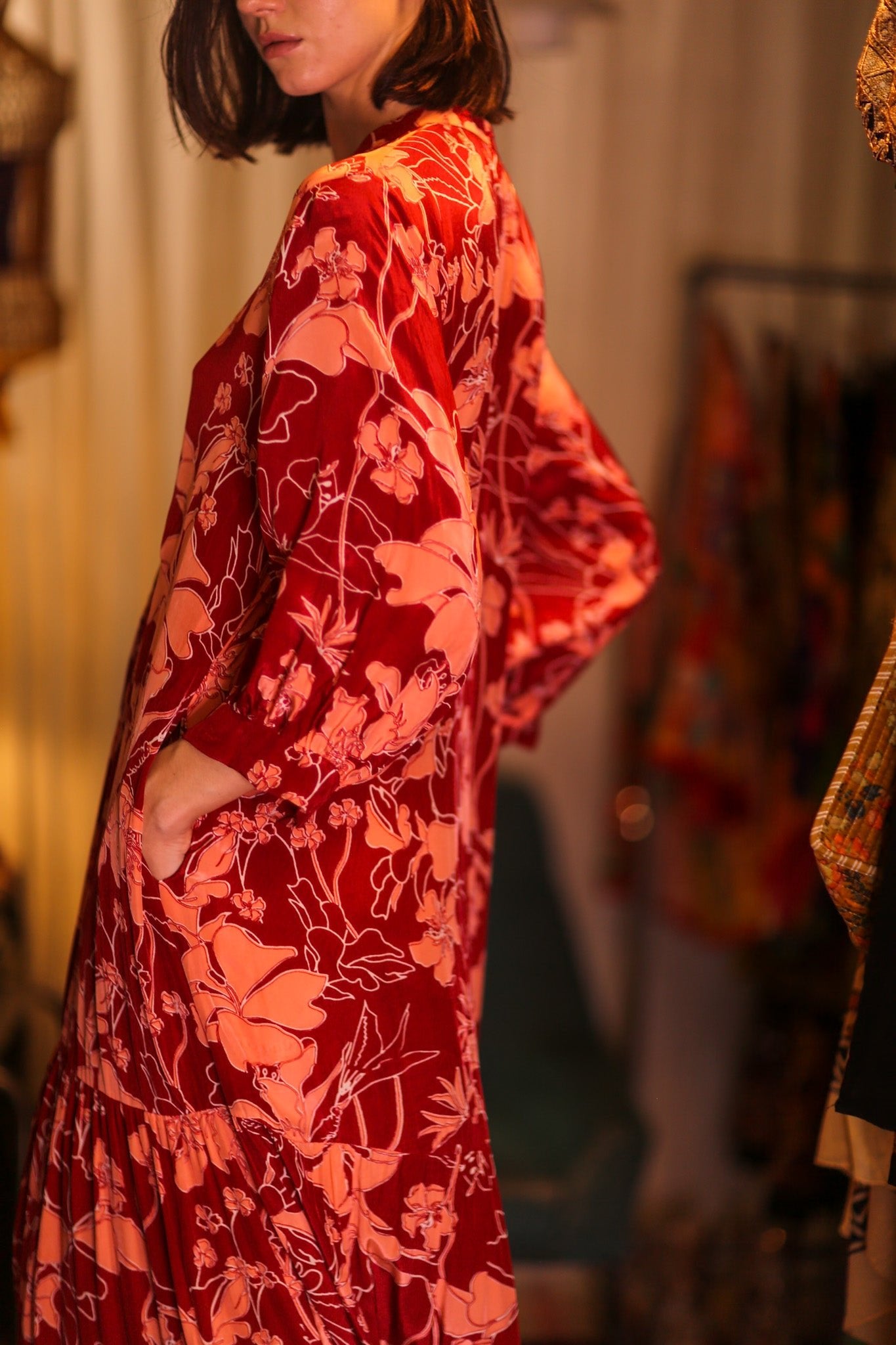 LOA XL RED DRESS - BANGKOK TAILOR CLOTHING STORE - HANDMADE CLOTHING