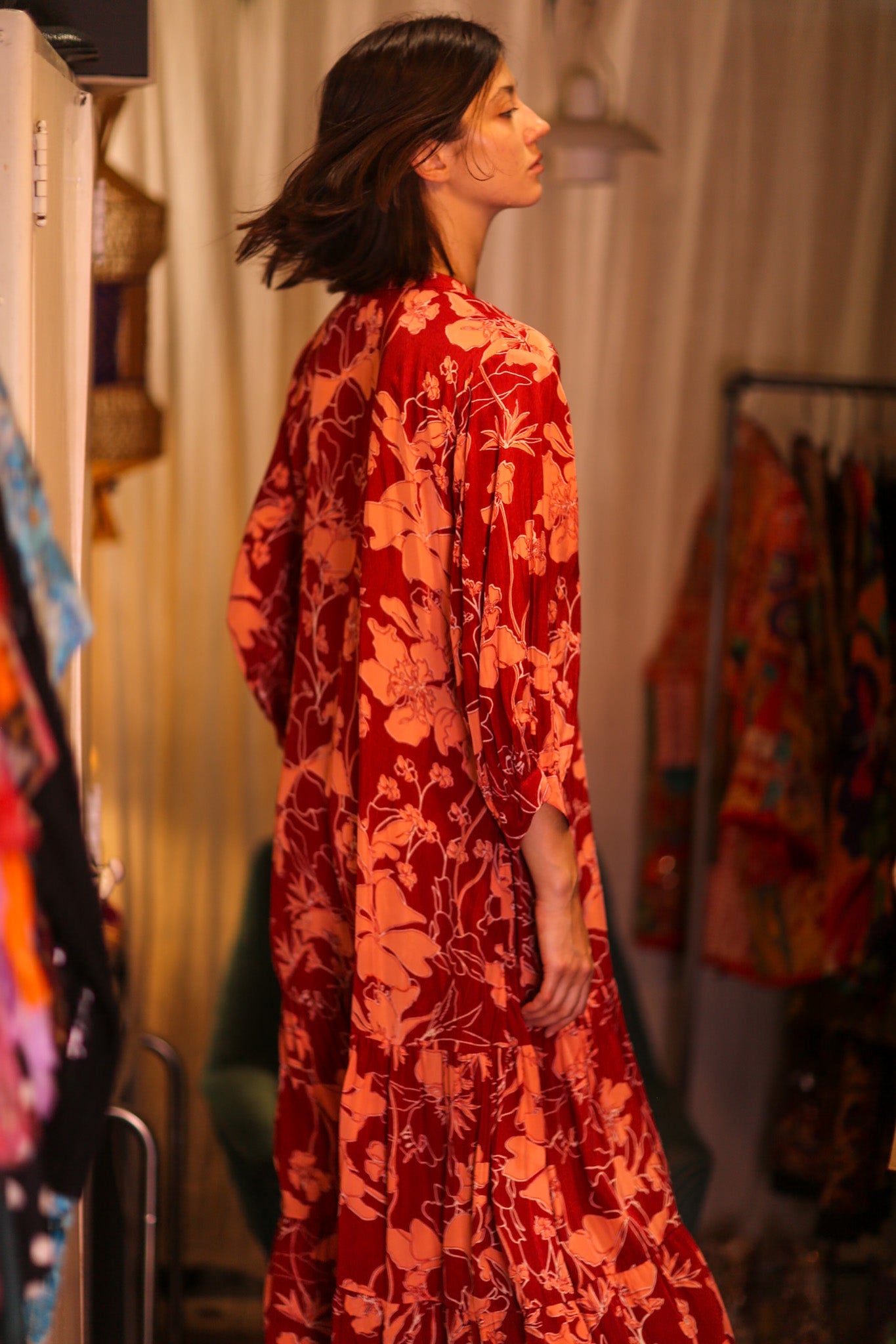 LOA XL RED DRESS - BANGKOK TAILOR CLOTHING STORE - HANDMADE CLOTHING
