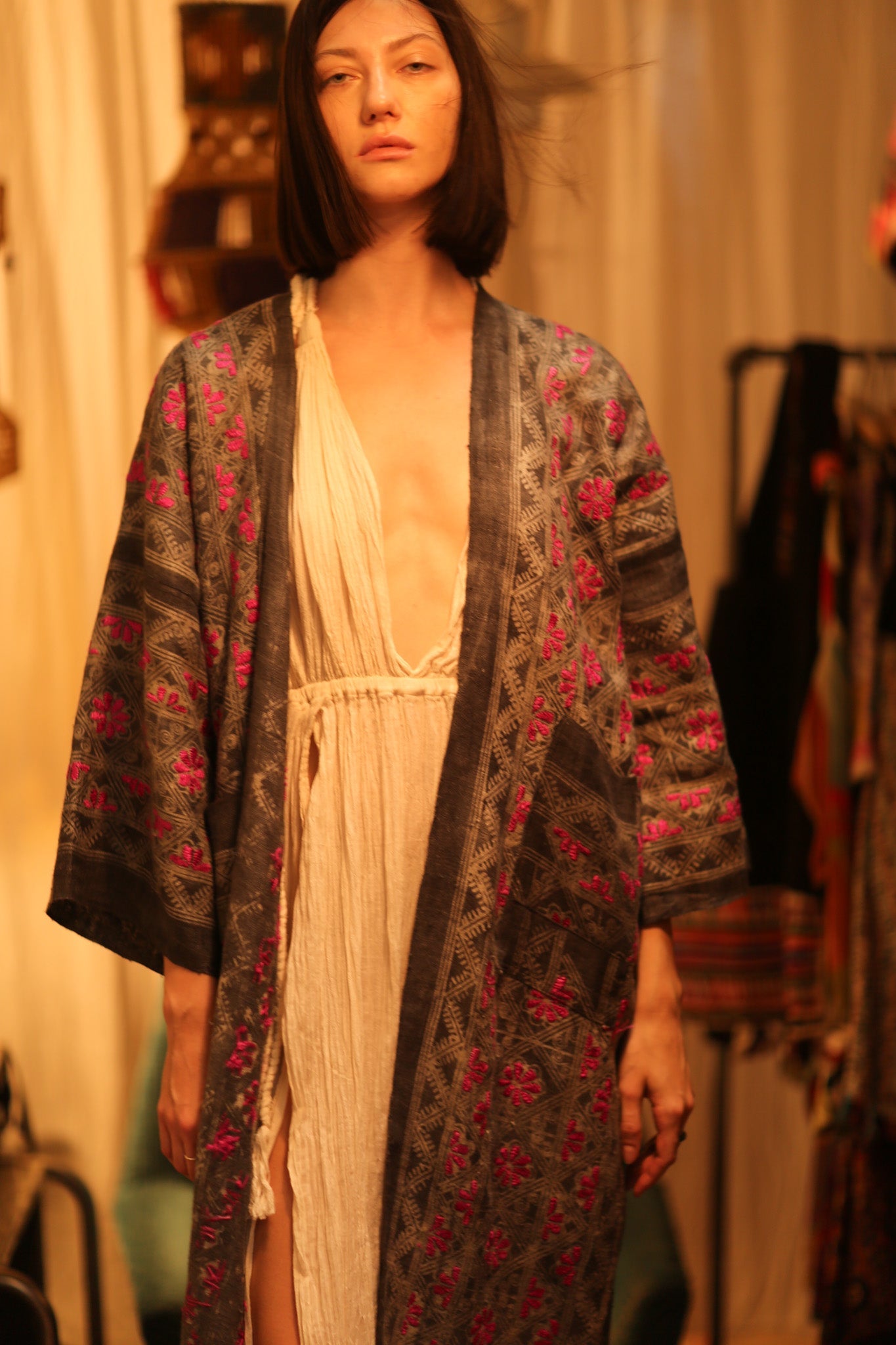 LORNA ARTISAN MADE KIMONO - BANGKOK TAILOR CLOTHING STORE - HANDMADE CLOTHING