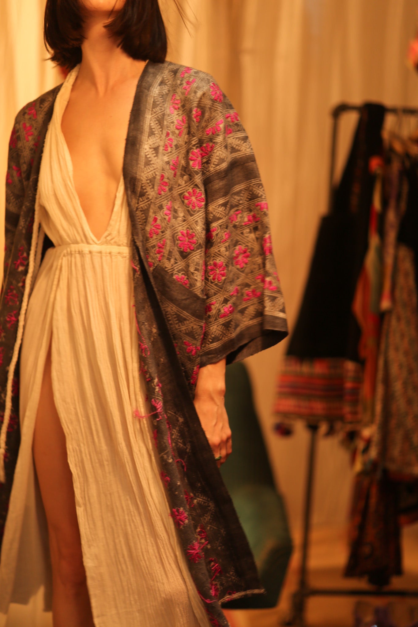 LORNA ARTISAN MADE KIMONO - BANGKOK TAILOR CLOTHING STORE - HANDMADE CLOTHING