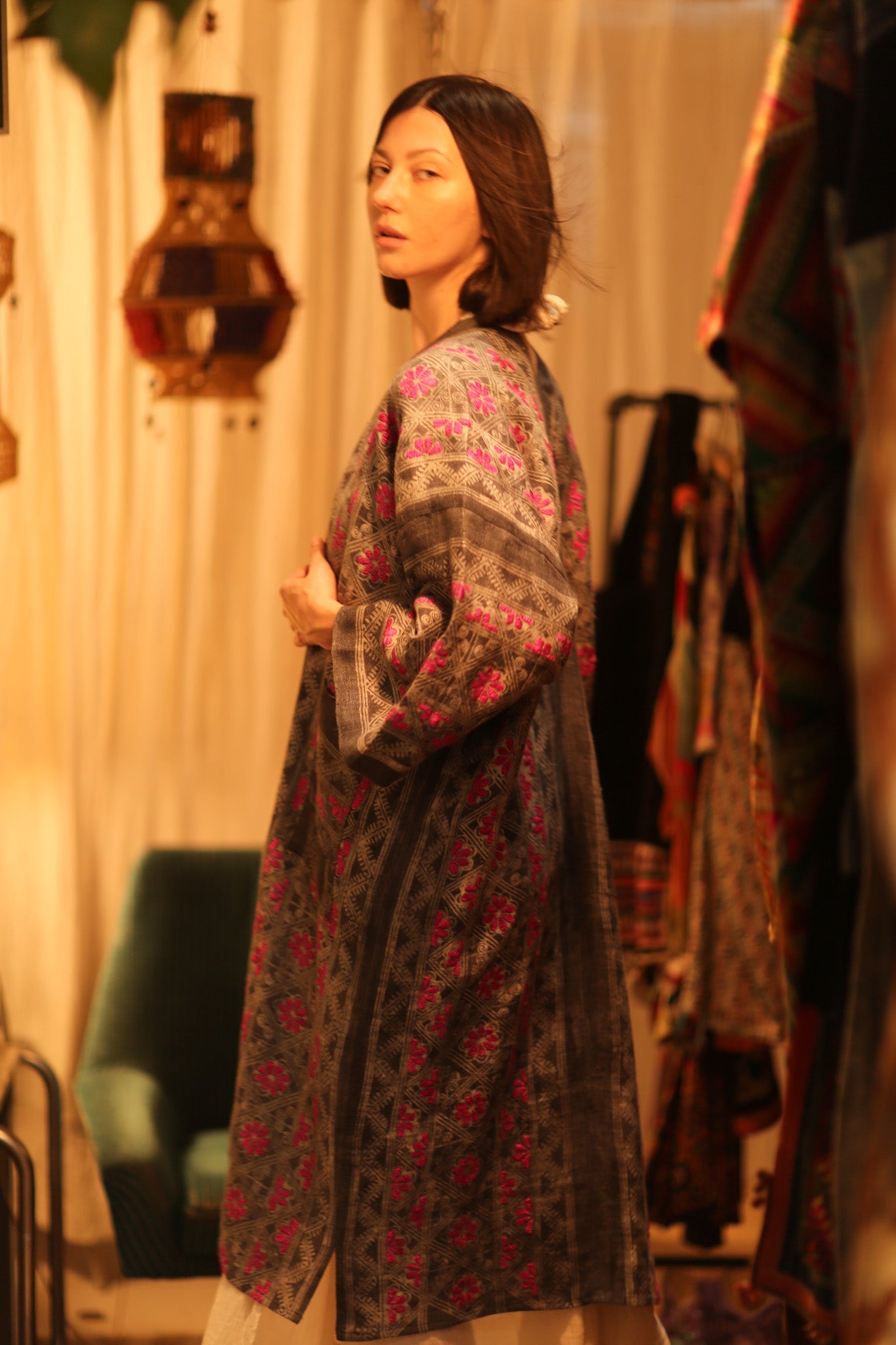 LORNA ARTISAN MADE KIMONO - BANGKOK TAILOR CLOTHING STORE - HANDMADE CLOTHING