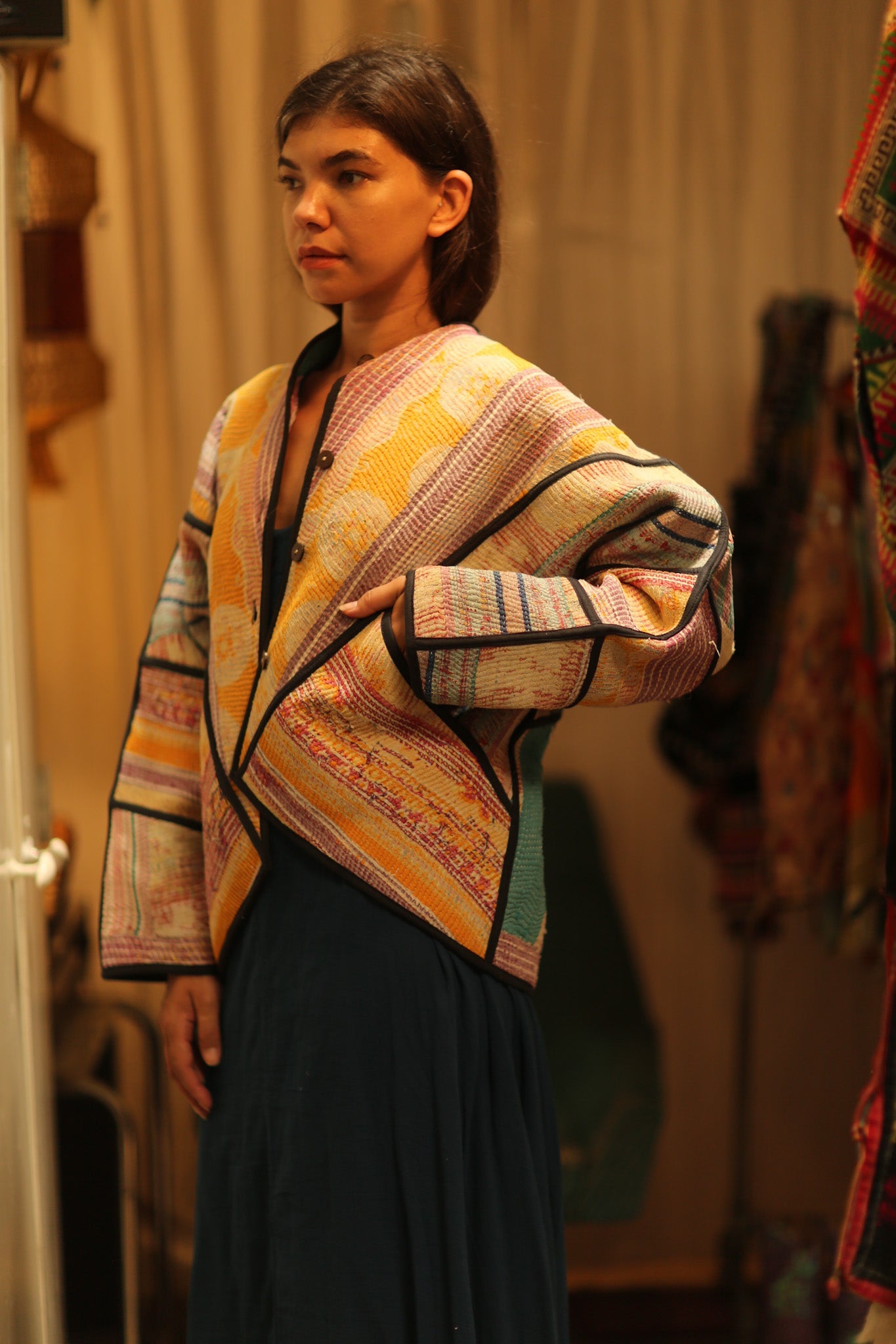 LUKAS KANTHA BOMBER JACKET - BANGKOK TAILOR CLOTHING STORE - HANDMADE CLOTHING