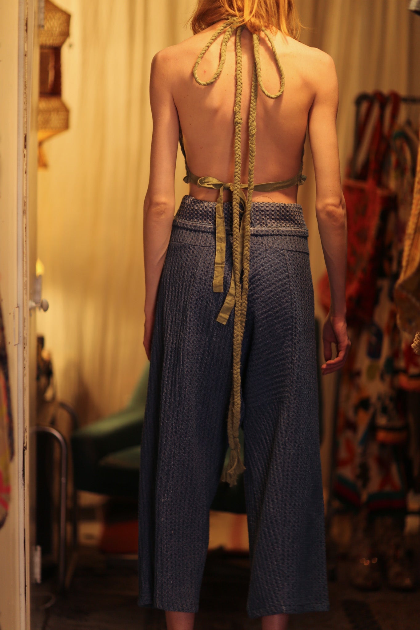 LUKE DENIM FISHERMAN TROUSERS - BANGKOK TAILOR CLOTHING STORE - HANDMADE CLOTHING