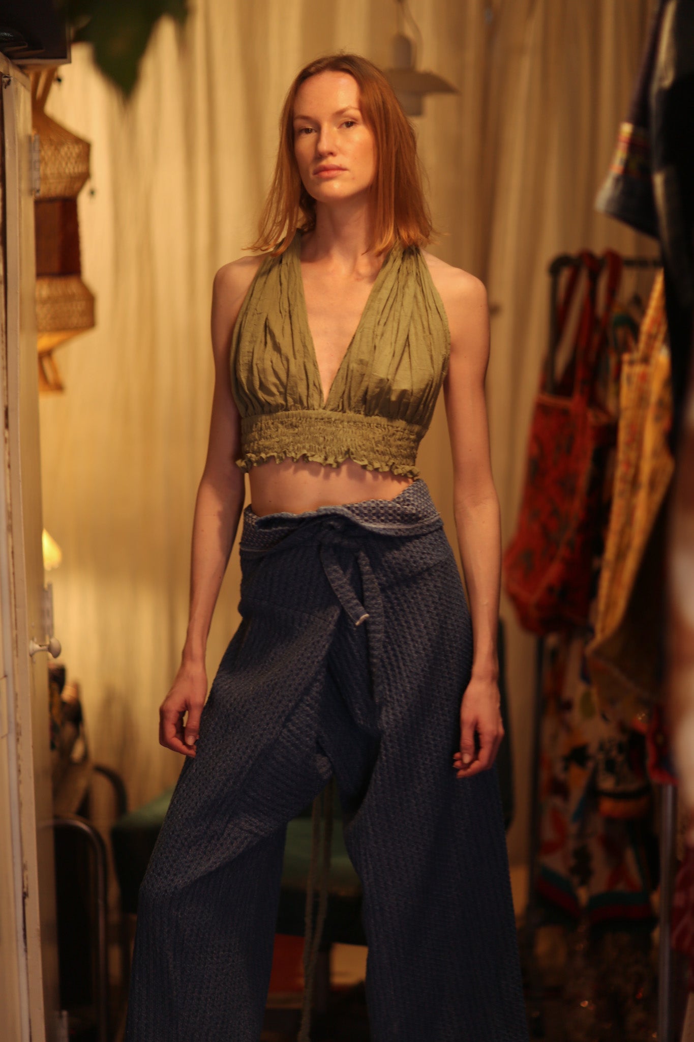 LUKE DENIM FISHERMAN TROUSERS - BANGKOK TAILOR CLOTHING STORE - HANDMADE CLOTHING