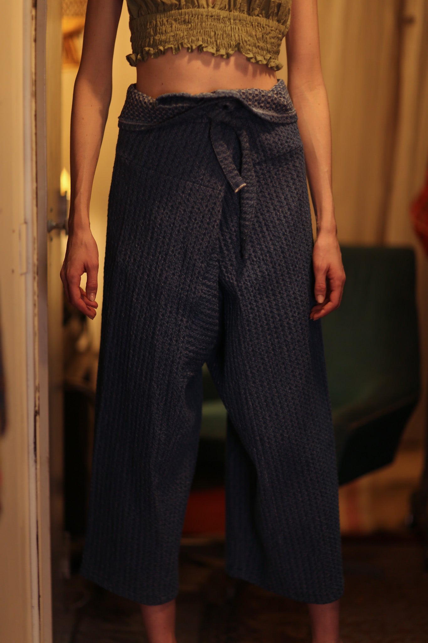 LUKE DENIM FISHERMAN TROUSERS - BANGKOK TAILOR CLOTHING STORE - HANDMADE CLOTHING