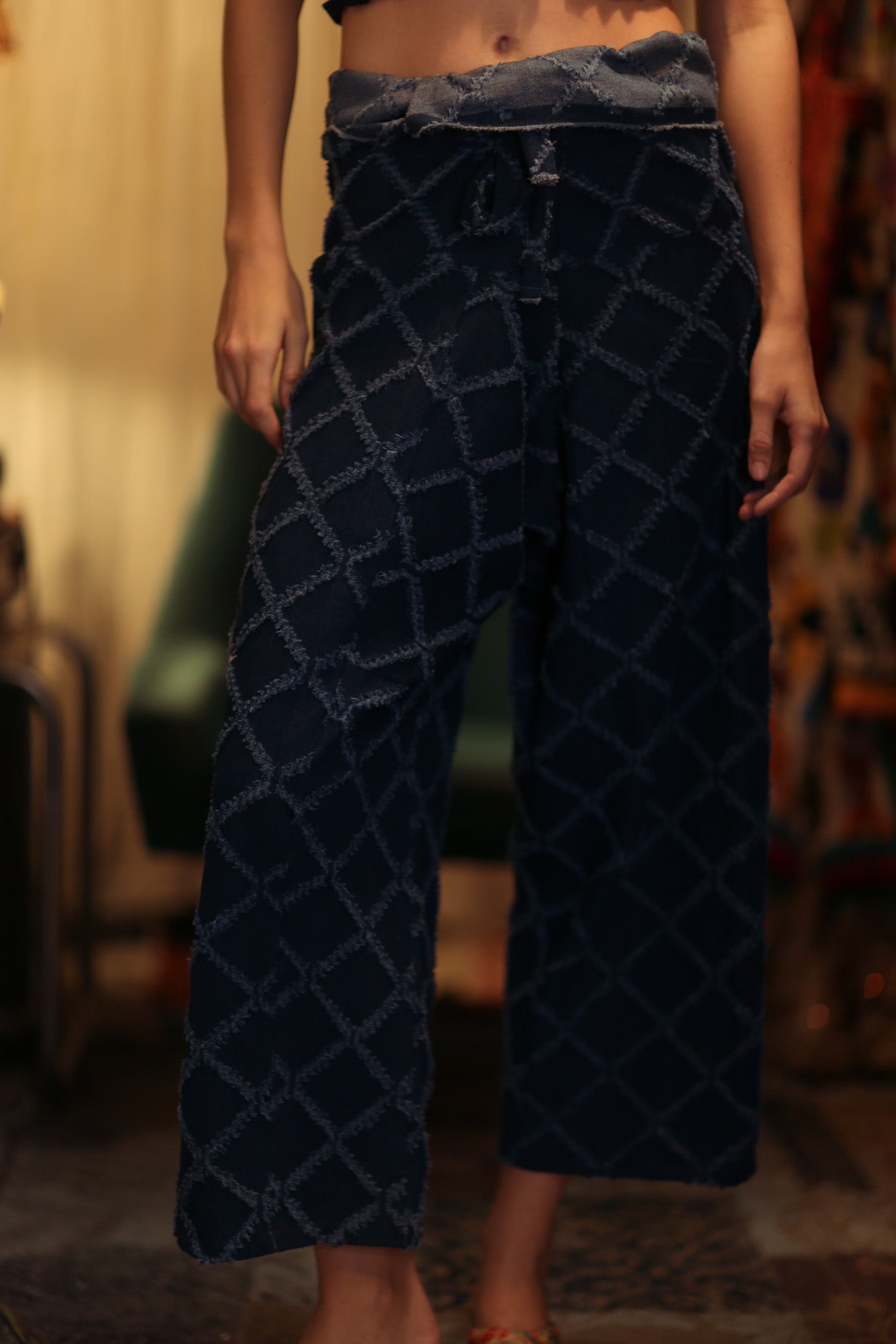 LUKE FISHERMAN TROUSERS FRINGED - BANGKOK TAILOR CLOTHING STORE - HANDMADE CLOTHING