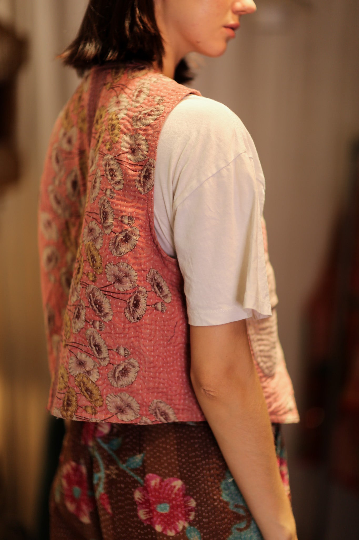 MARLENE KANTHA GILET CHAMOMILE - BANGKOK TAILOR CLOTHING STORE - HANDMADE CLOTHING