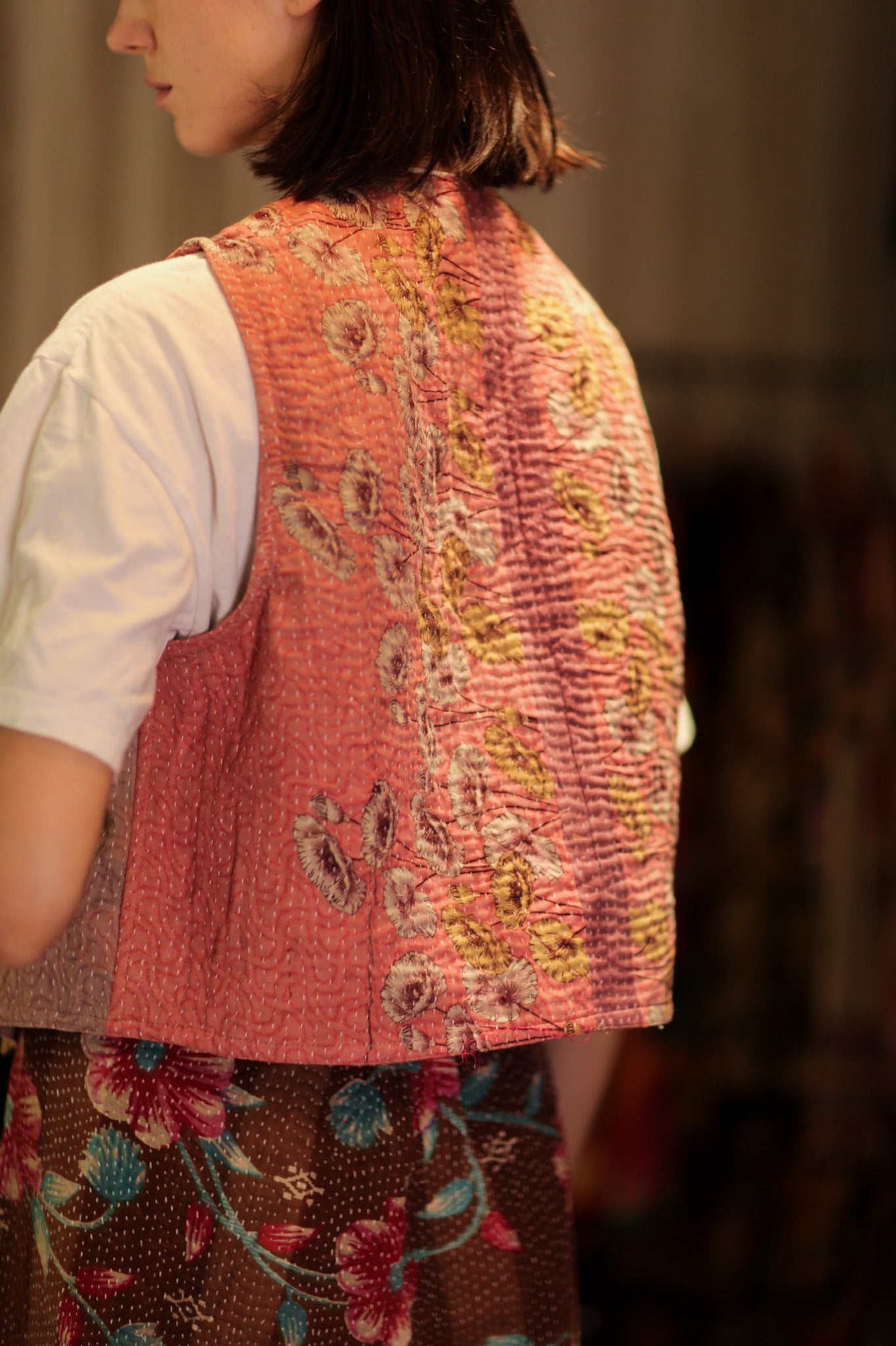 MARLENE KANTHA GILET CHAMOMILE - BANGKOK TAILOR CLOTHING STORE - HANDMADE CLOTHING