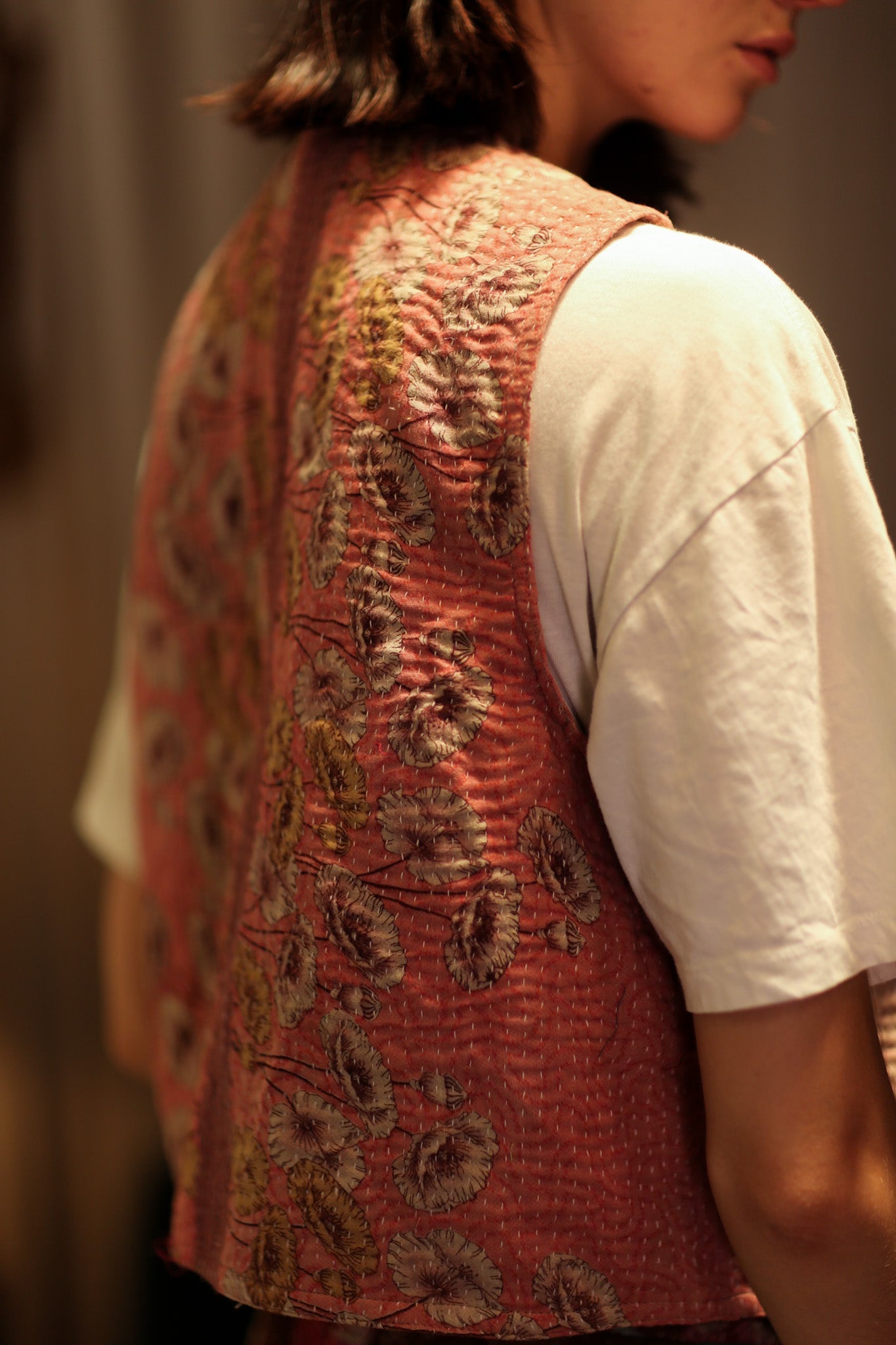 MARLENE KANTHA GILET CHAMOMILE - BANGKOK TAILOR CLOTHING STORE - HANDMADE CLOTHING