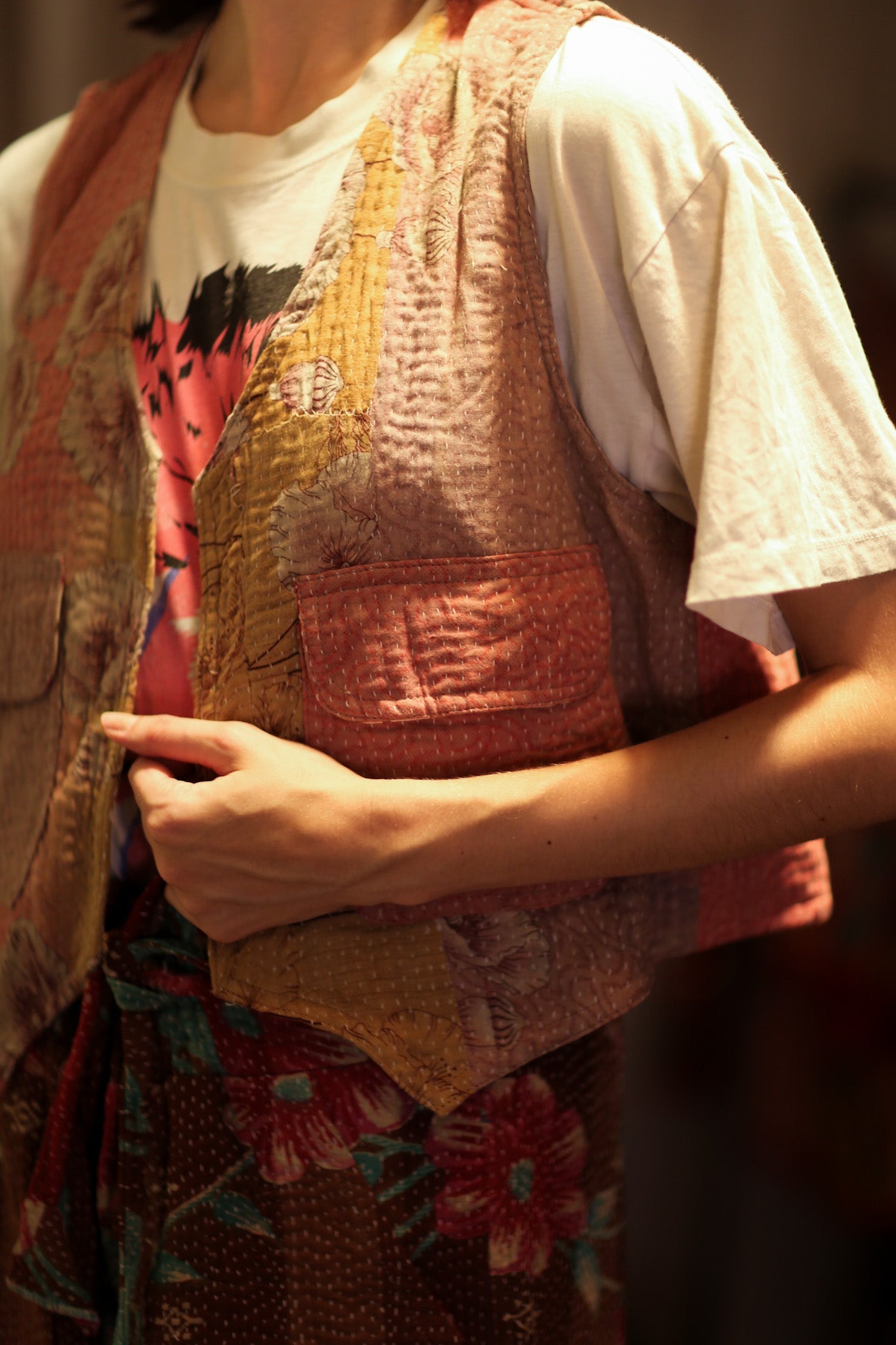 MARLENE KANTHA GILET CHAMOMILE - BANGKOK TAILOR CLOTHING STORE - HANDMADE CLOTHING