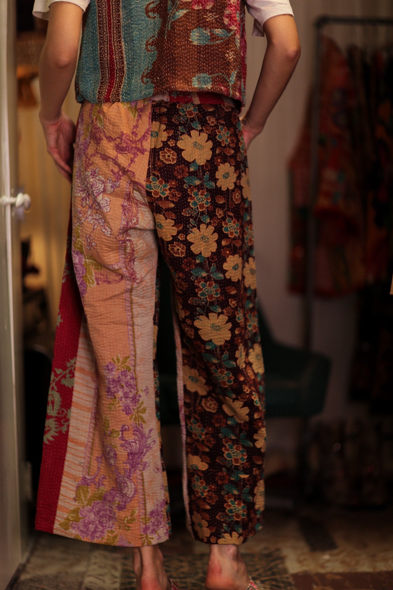 MARLENE KANTHA GILET MINT CHOCOLATE - BANGKOK TAILOR CLOTHING STORE - HANDMADE CLOTHING