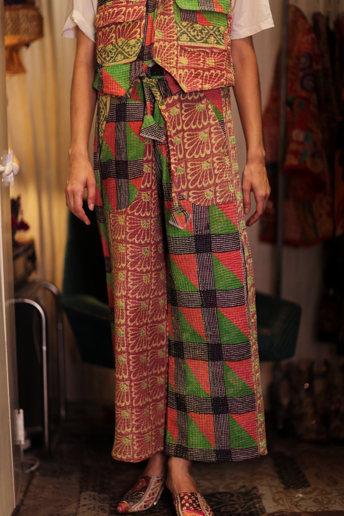 MARLENE KANTHA GILET PRIMARY COLORS - BANGKOK TAILOR CLOTHING STORE - HANDMADE CLOTHING