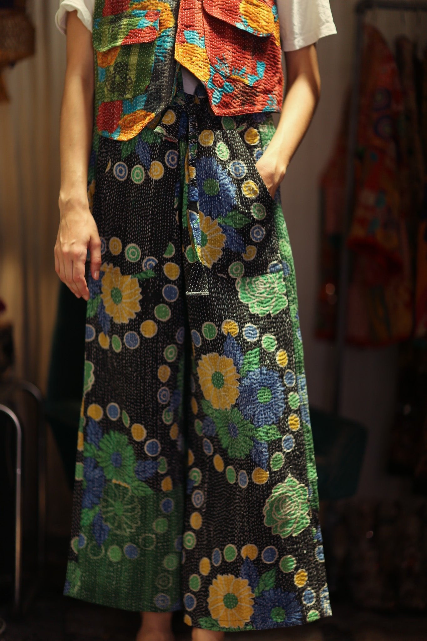 MARLENE KANTHA GILET SALAD - BANGKOK TAILOR CLOTHING STORE - HANDMADE CLOTHING