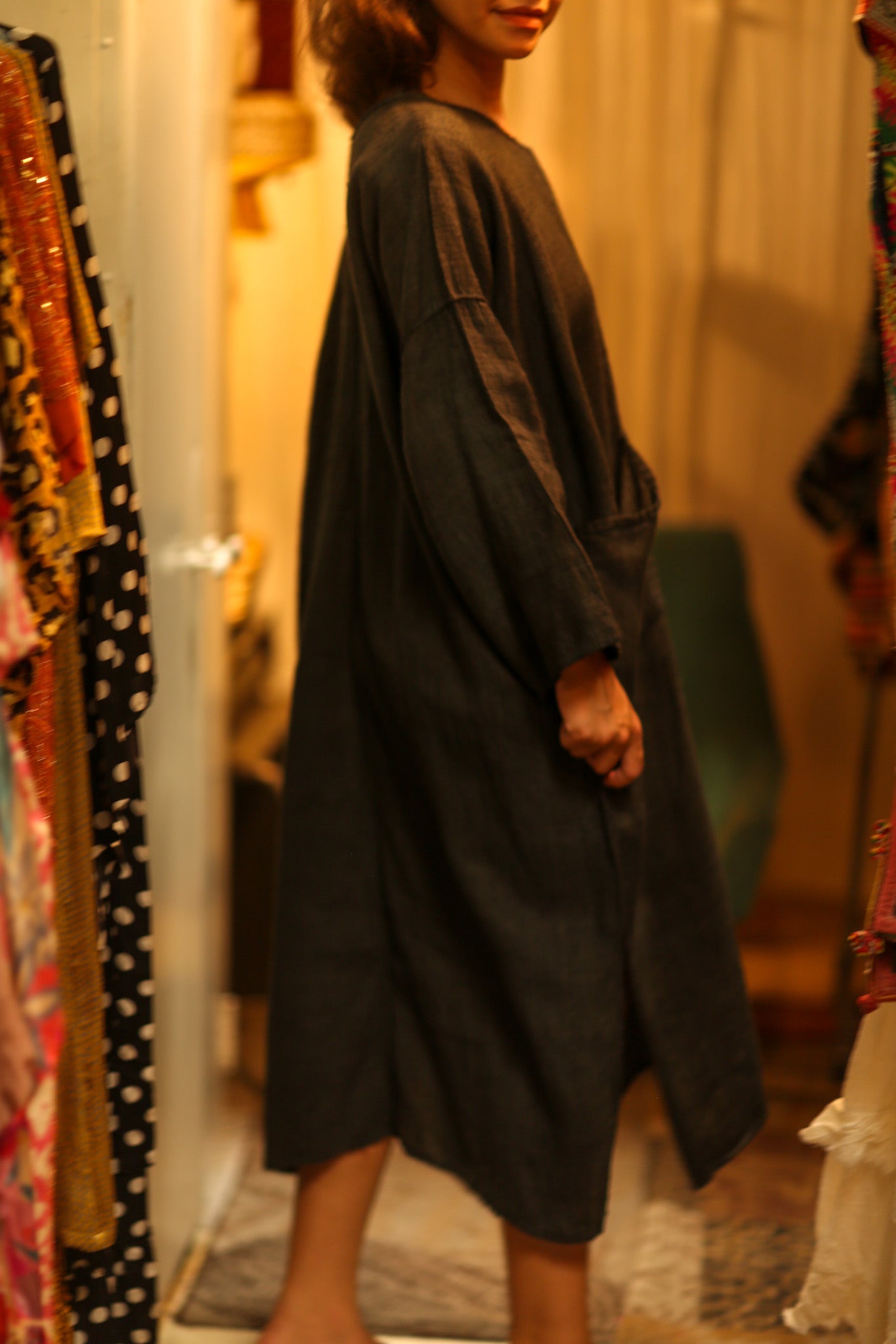 MEGHAN COTTON DRESS - BANGKOK TAILOR CLOTHING STORE - HANDMADE CLOTHING