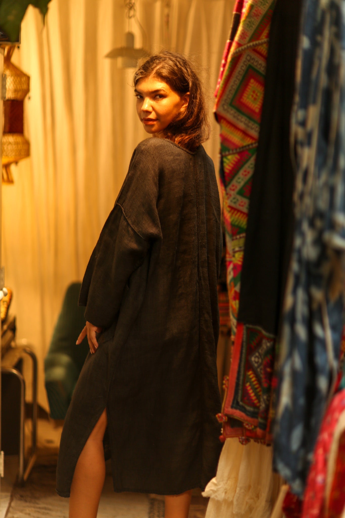 MEGHAN COTTON DRESS - BANGKOK TAILOR CLOTHING STORE - HANDMADE CLOTHING