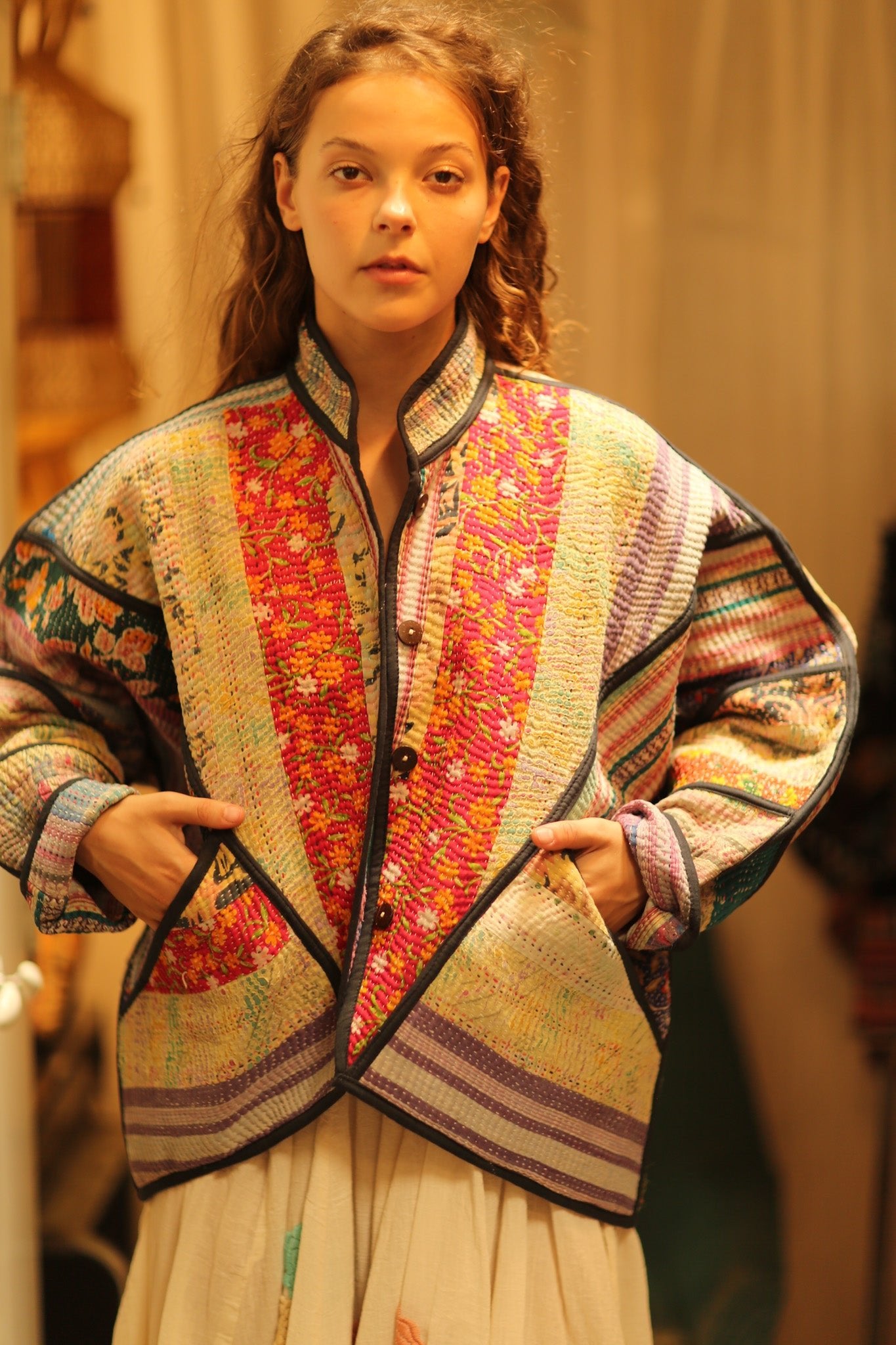 MIKAEL KANTHA BOMBER JACKET - BANGKOK TAILOR CLOTHING STORE - HANDMADE CLOTHING