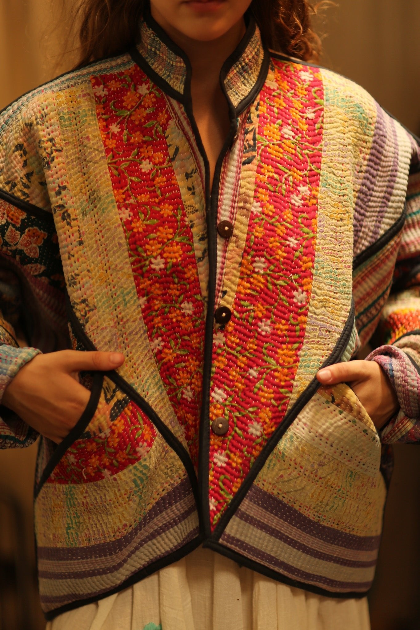 MIKAEL KANTHA BOMBER JACKET - BANGKOK TAILOR CLOTHING STORE - HANDMADE CLOTHING