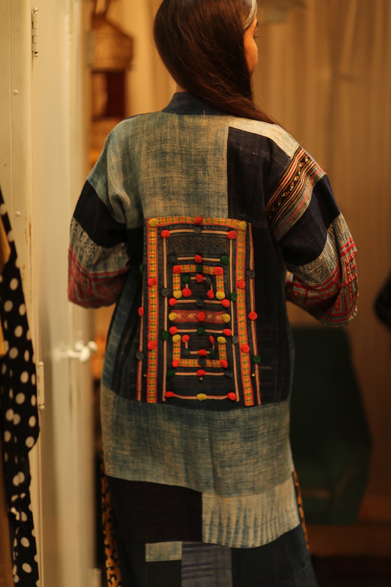 MISHA PATCHWORK KIMONO - BANGKOK TAILOR CLOTHING STORE - HANDMADE CLOTHING