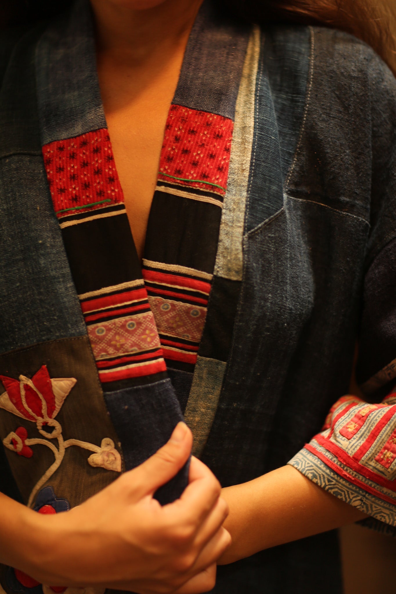 MISHA PATCHWORK KIMONO - BANGKOK TAILOR CLOTHING STORE - HANDMADE CLOTHING
