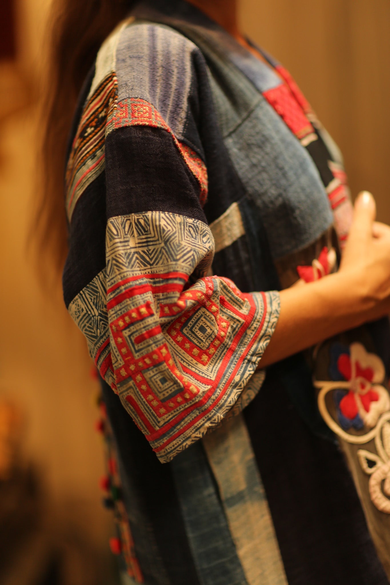 MISHA PATCHWORK KIMONO - BANGKOK TAILOR CLOTHING STORE - HANDMADE CLOTHING