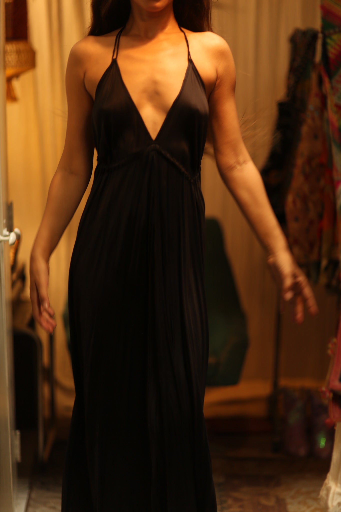 NABILA SILK DRESS - BANGKOK TAILOR CLOTHING STORE - HANDMADE CLOTHING