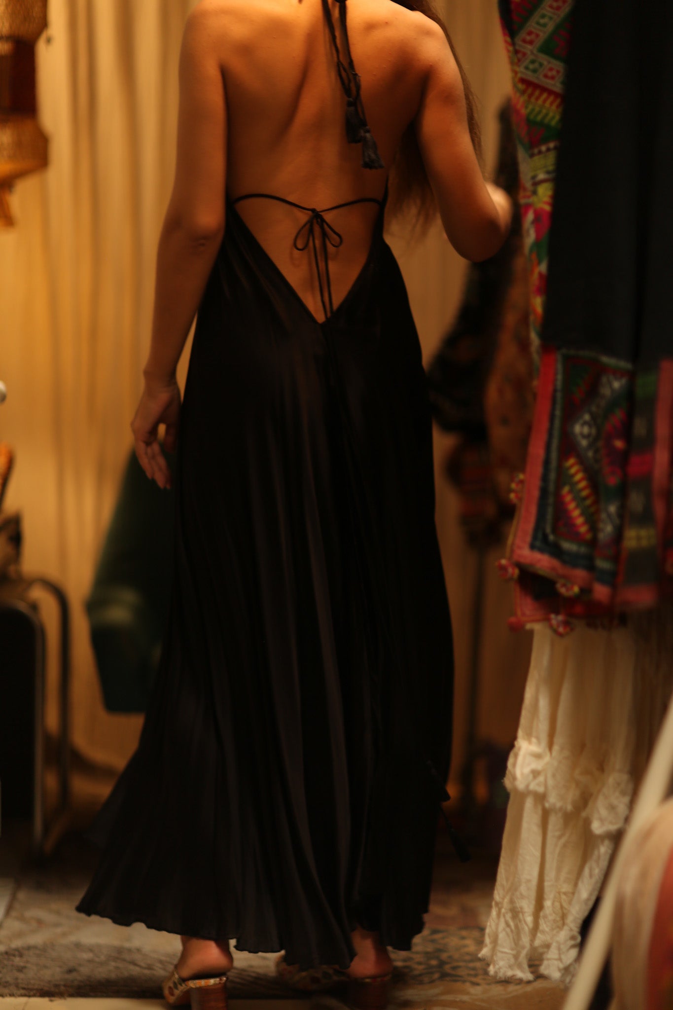 NABILA SILK DRESS - BANGKOK TAILOR CLOTHING STORE - HANDMADE CLOTHING