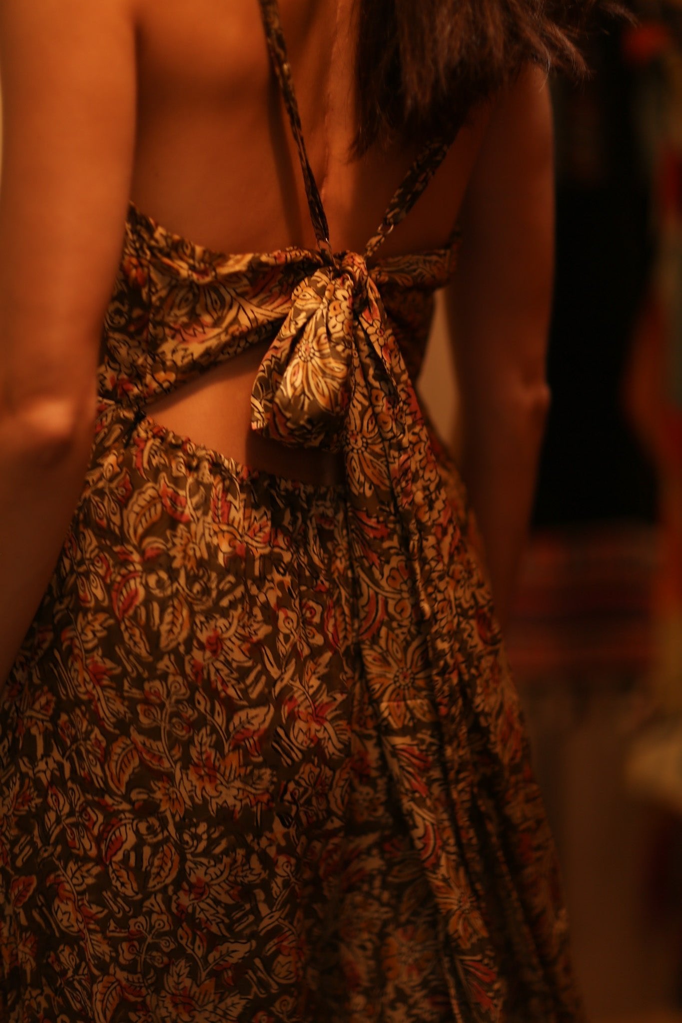 NEIS SILK JUMPSUIT CARNIVORE BROWN - BANGKOK TAILOR CLOTHING STORE - HANDMADE CLOTHING