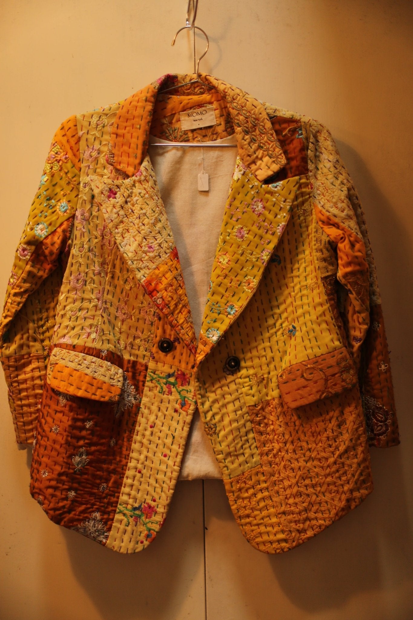 PATCHWORK JACKET - S113 - BANGKOK TAILOR CLOTHING STORE - HANDMADE CLOTHING