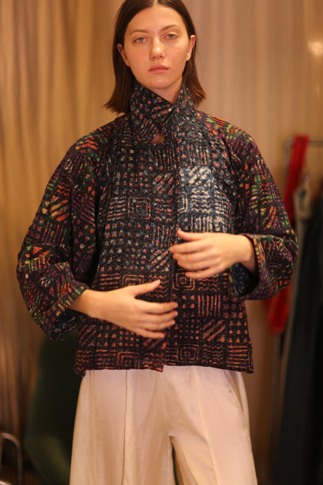 PATTERN KANTHA JACKET THADAI - BANGKOK TAILOR CLOTHING STORE - HANDMADE CLOTHING