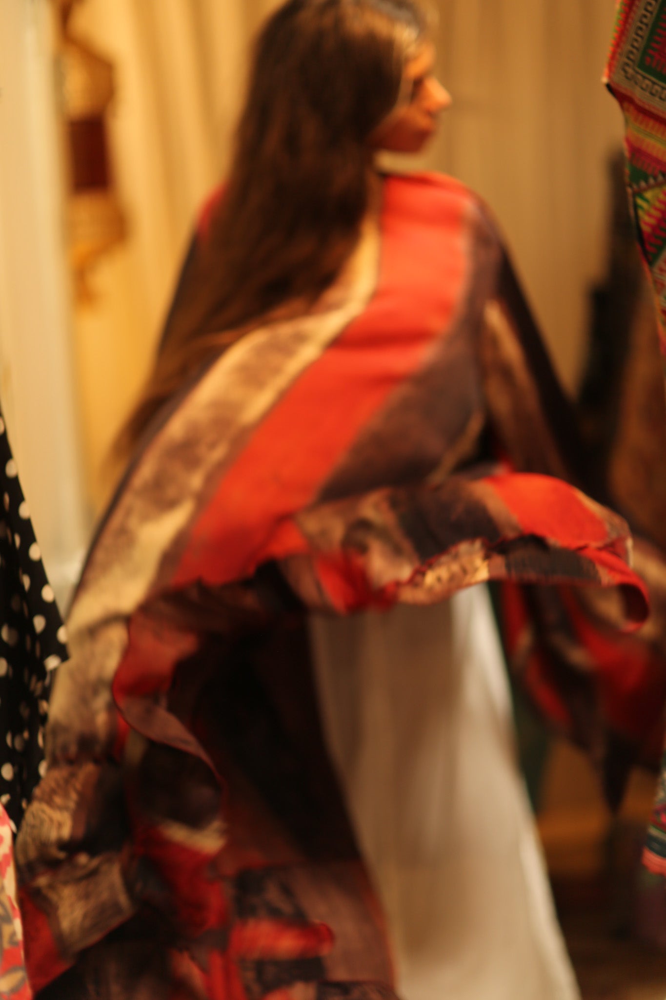 PINA XXL SILK KIMONO POPPY RED - BANGKOK TAILOR CLOTHING STORE - HANDMADE CLOTHING