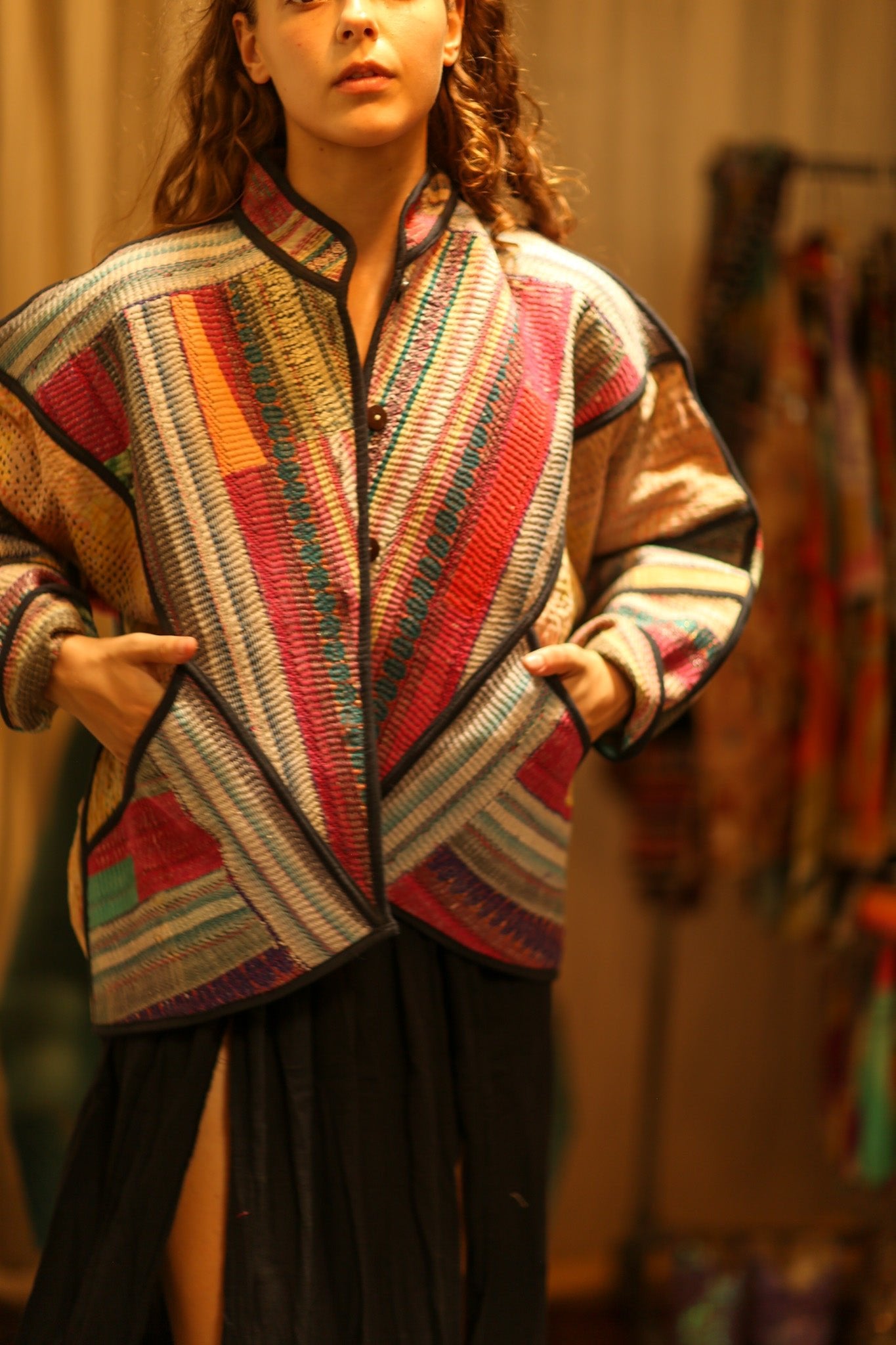 ROBBIE KANTHA BOMBER JACKET - BANGKOK TAILOR CLOTHING STORE - HANDMADE CLOTHING