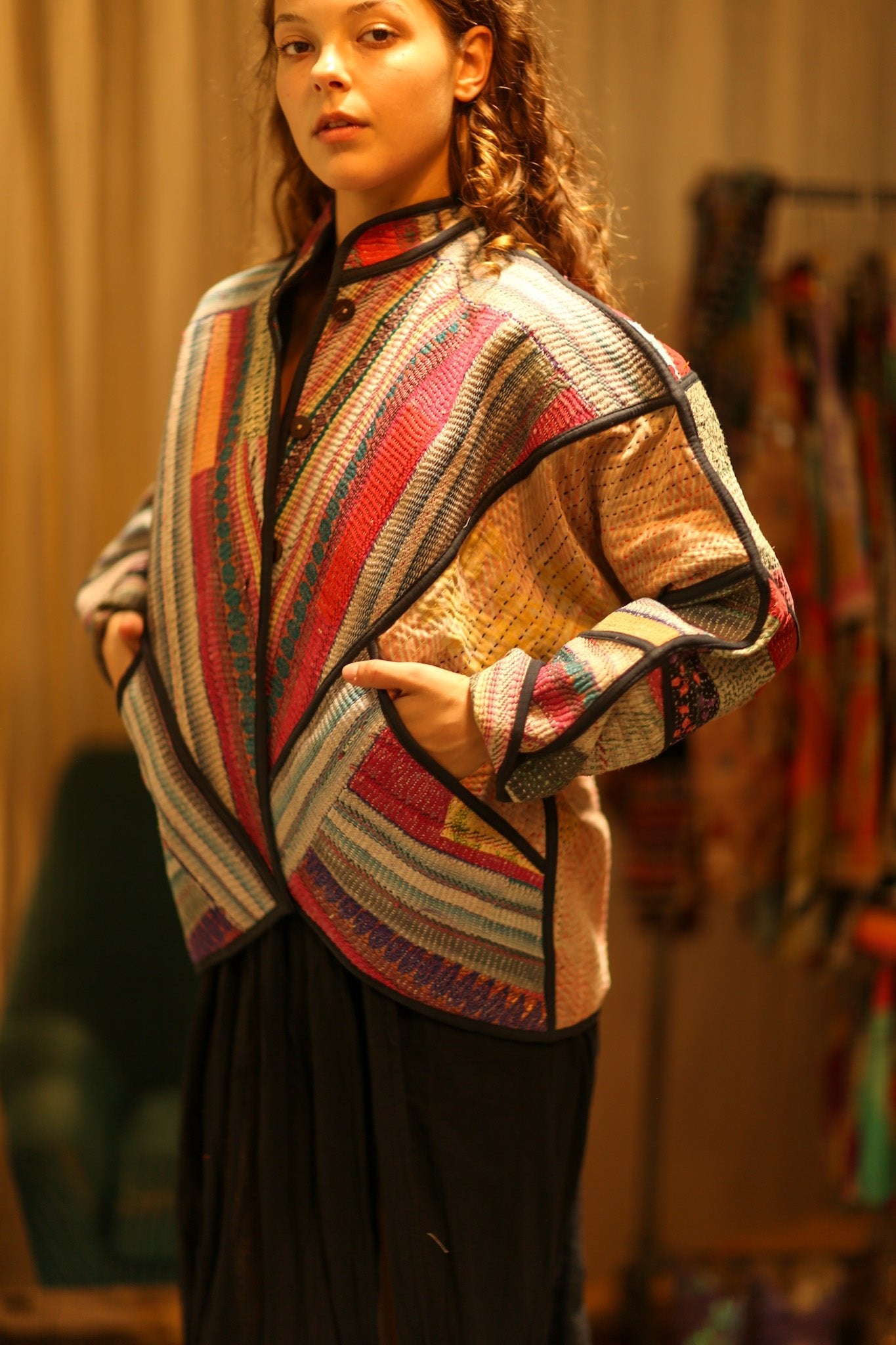 ROBBIE KANTHA BOMBER JACKET - BANGKOK TAILOR CLOTHING STORE - HANDMADE CLOTHING