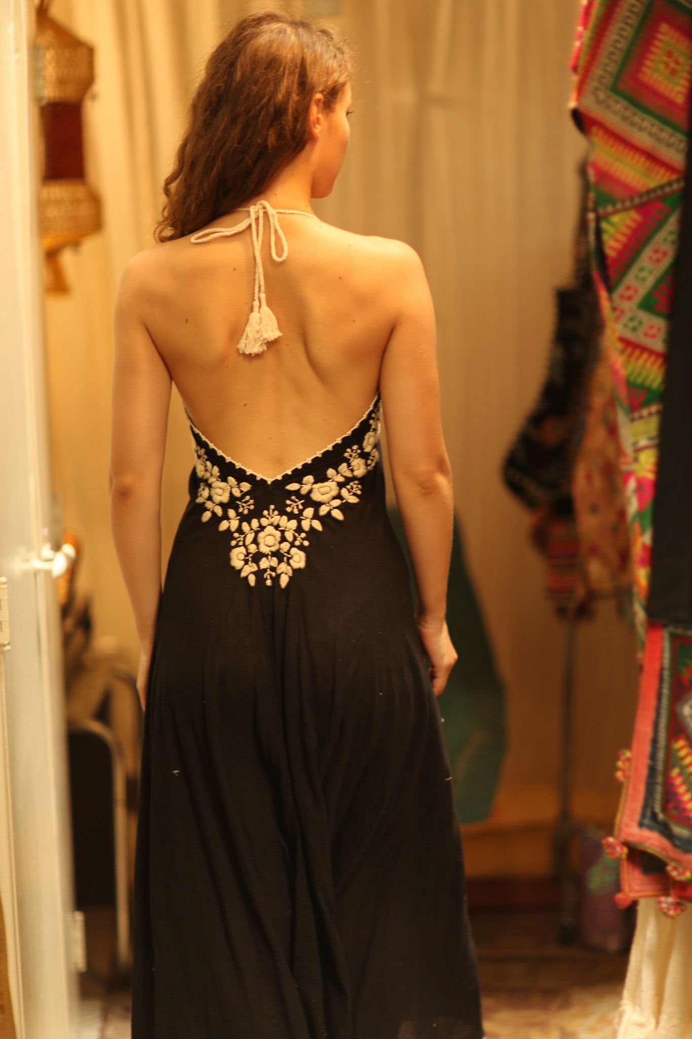 ROSE COTTON DRESS - BANGKOK TAILOR CLOTHING STORE - HANDMADE CLOTHING