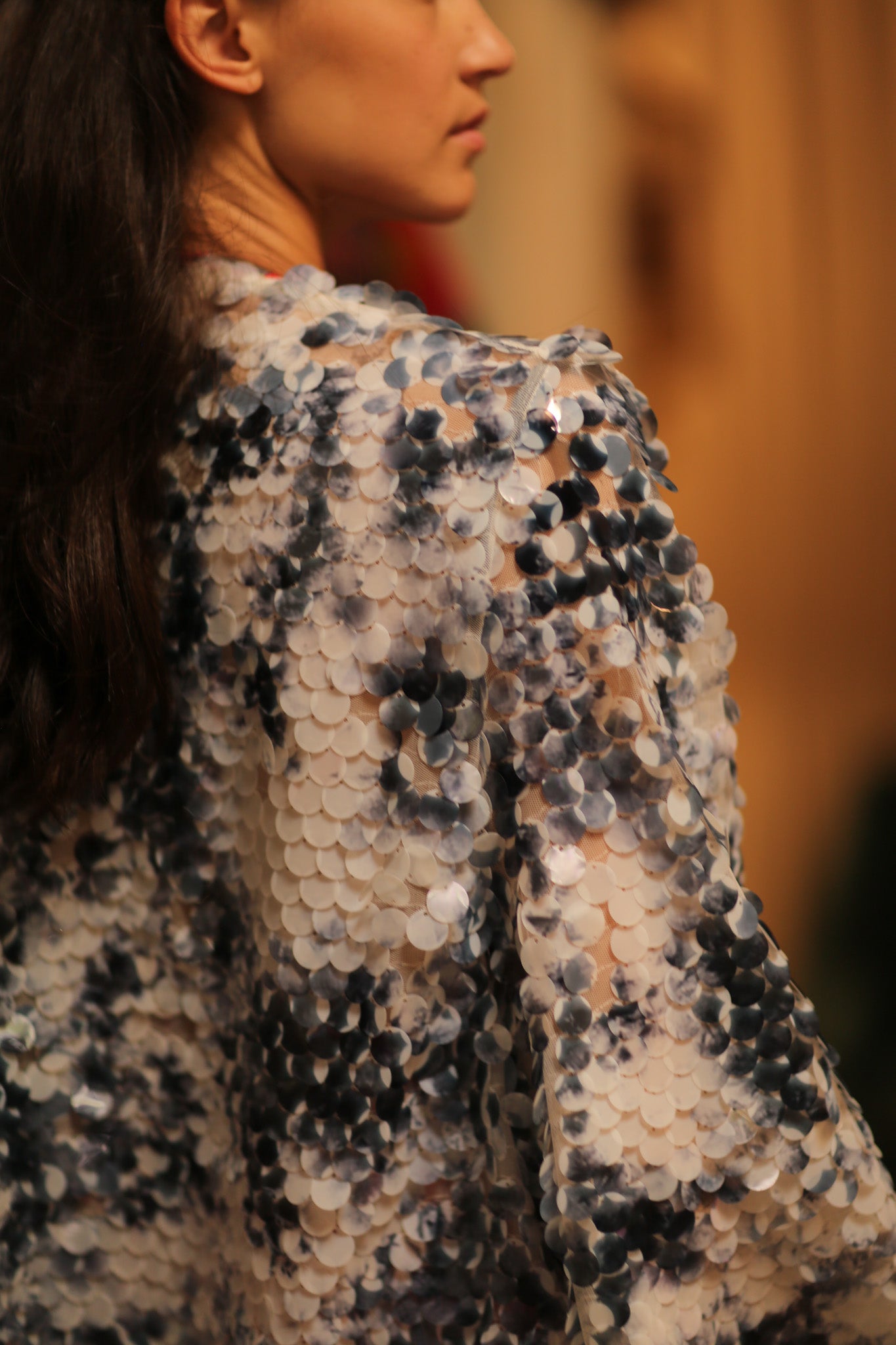 SEQUIN EMBROIDERED SHORT GLITTER KIMONO OLIVES - BANGKOK TAILOR CLOTHING STORE - HANDMADE CLOTHING