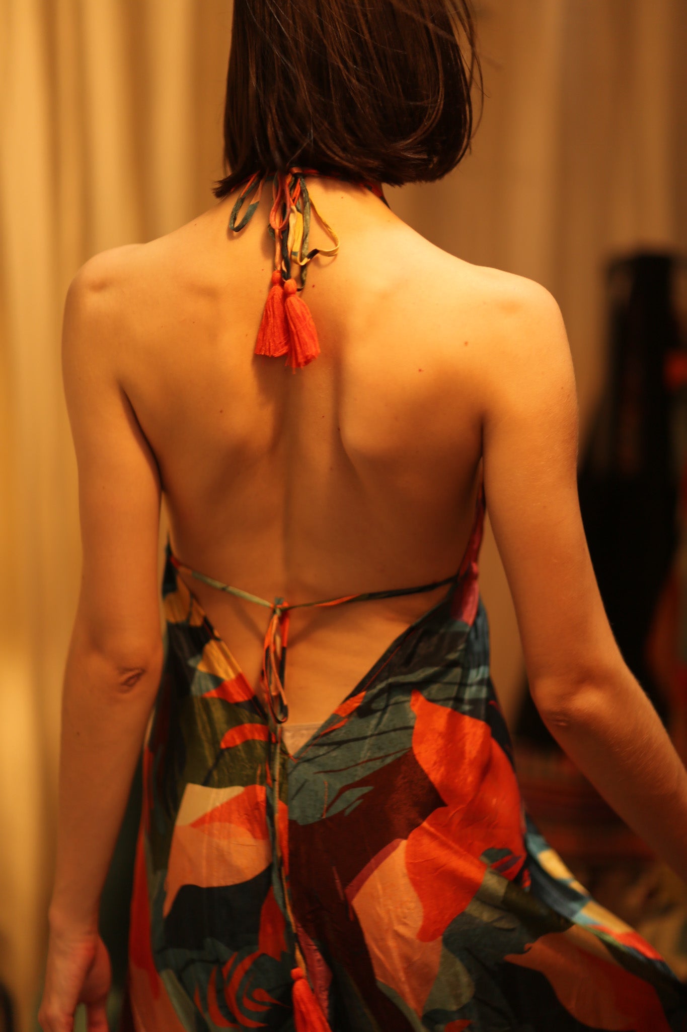 SILK DRESS HANNAH JUNGLE FEVER - BANGKOK TAILOR CLOTHING STORE - HANDMADE CLOTHING