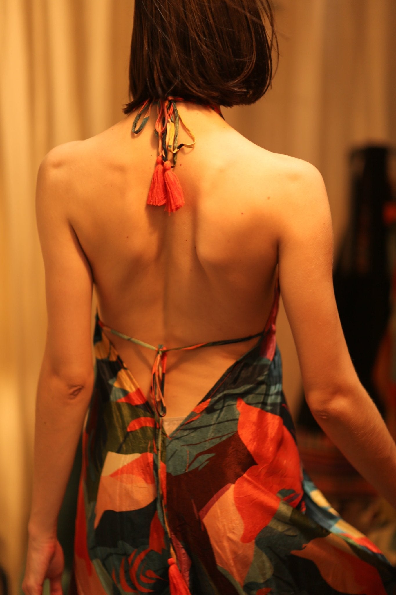 SILK DRESS HANNAH JUNGLE FEVER - BANGKOK TAILOR CLOTHING STORE - HANDMADE CLOTHING